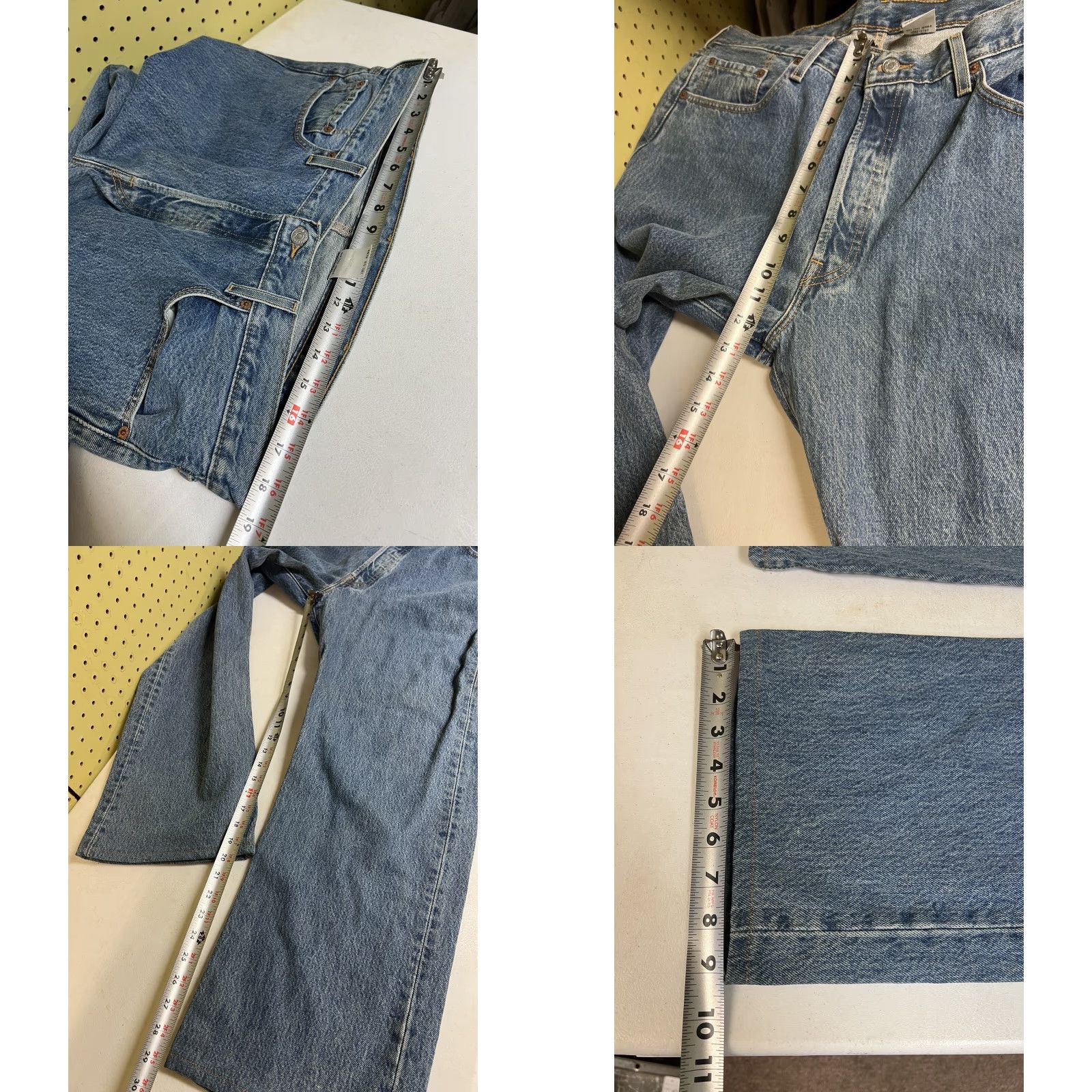 Levi's VINTAGE Levi's 501 Jeans Men's 38x30 Denim Pants Blue Dark 5-Pocket Button Fly Regular Fit USA 90s Cowboy Classicplain Size US 38 / EU 54 - 8 Thumbnail