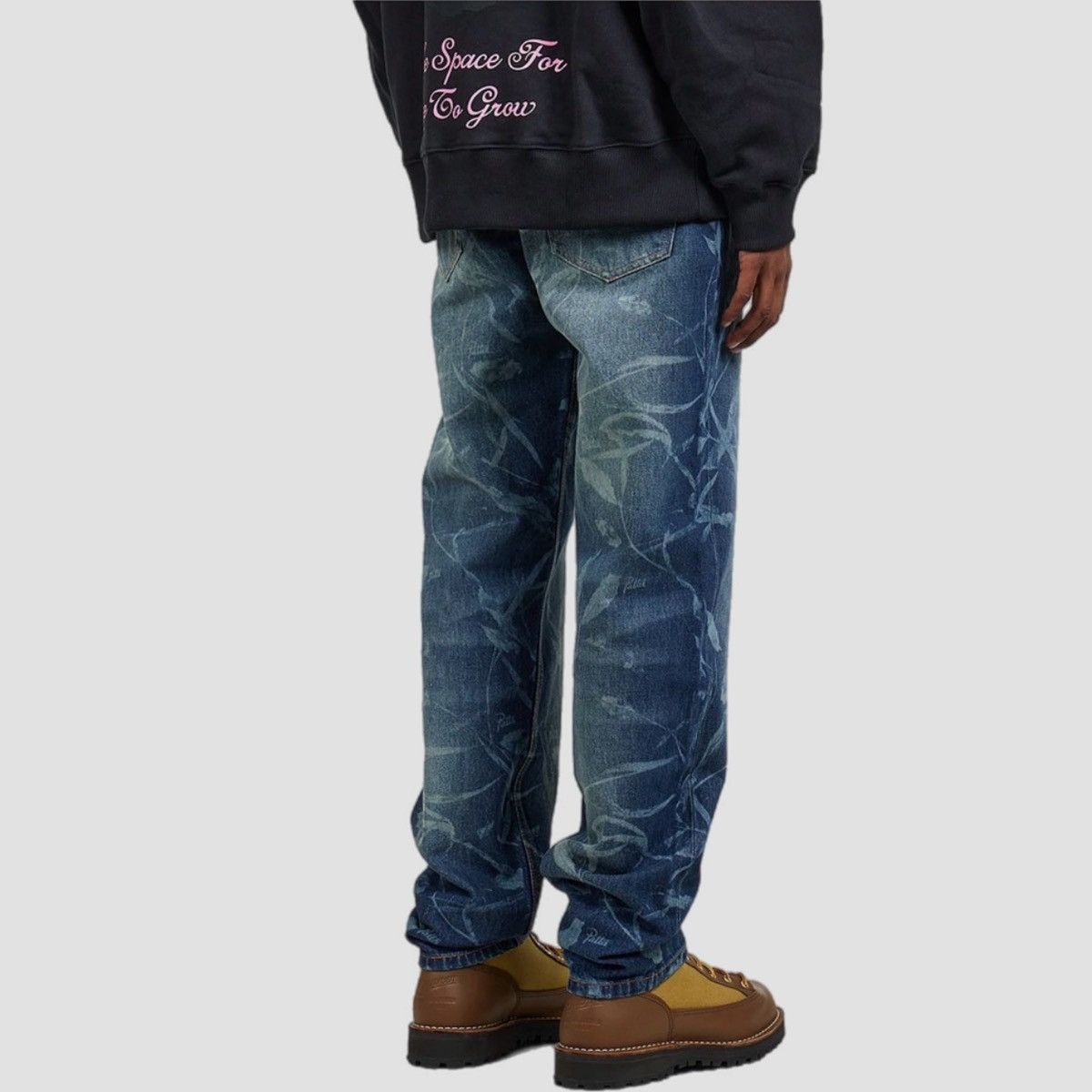 Patta Patta Leaves Laser Print Denim Jeans Size US 30 / EU 46 - 3 Thumbnail