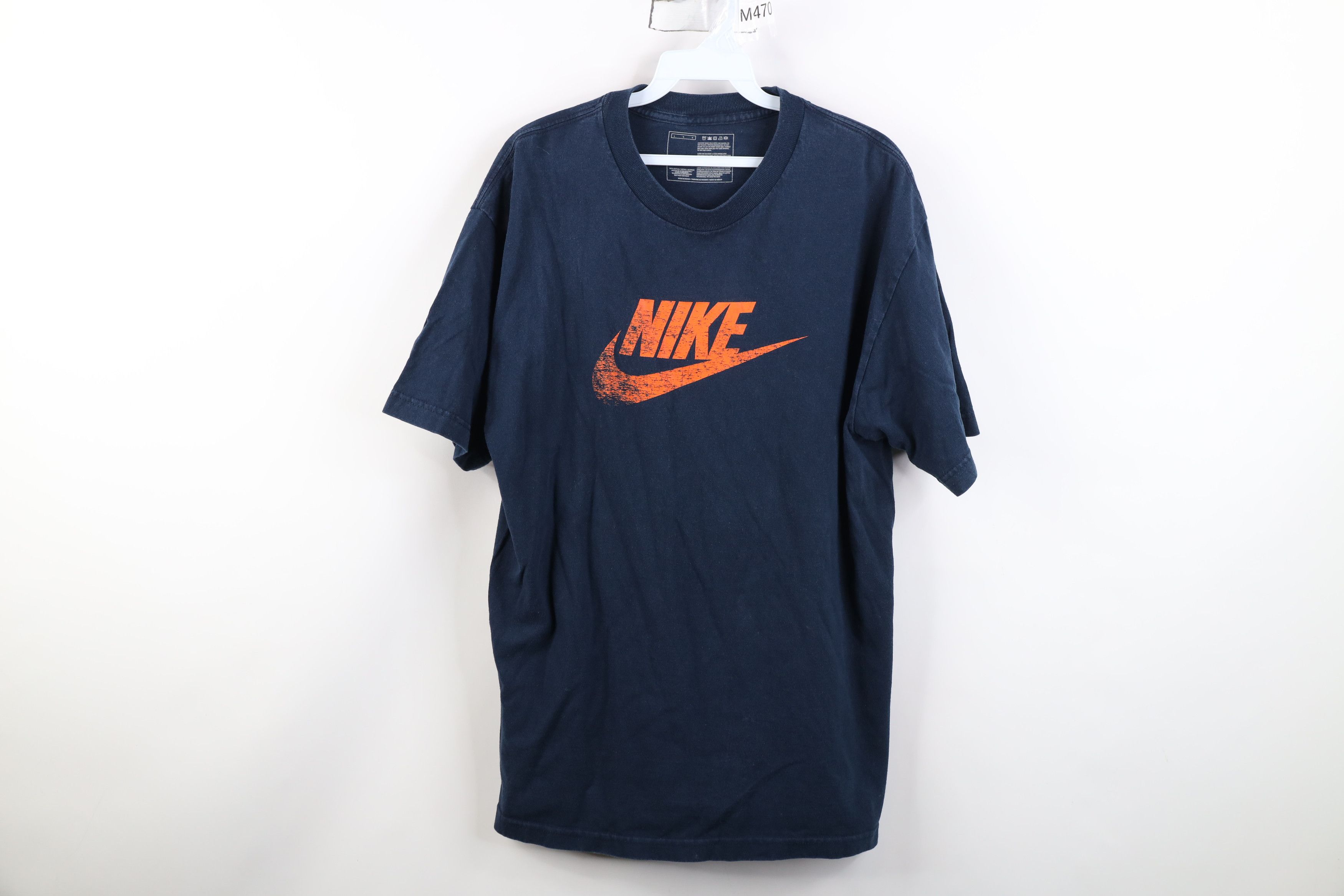 Nike Vintage Y2K Nike Travis Scott Center Big Swoosh T-Shirt Blue Size US L / EU 52-54 / 3 - 1 Thumbnail