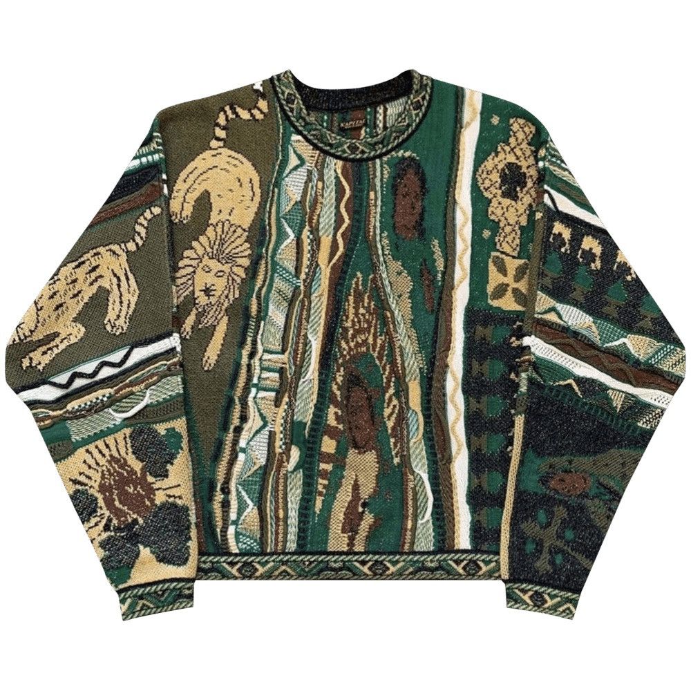Kapital KAPITAL RASTA Gaudy Sweater Green Size US S / EU 44-46 / 1 - 1 Thumbnail