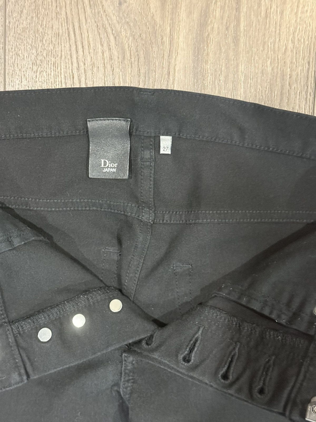 Dior JAPAN EXCLUSIVE Black Dior Jeans Size US 27 - 3 Thumbnail