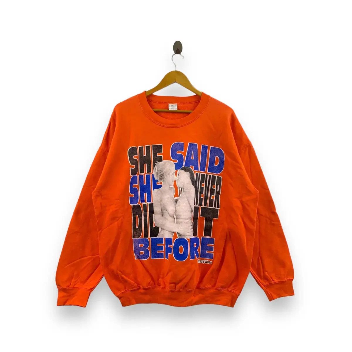 Vintage Vintage SHE SAID NEVER DO IT BEFORE Nude Sexy Glamour Size US XL / EU 56 / 4 - 1 Thumbnail