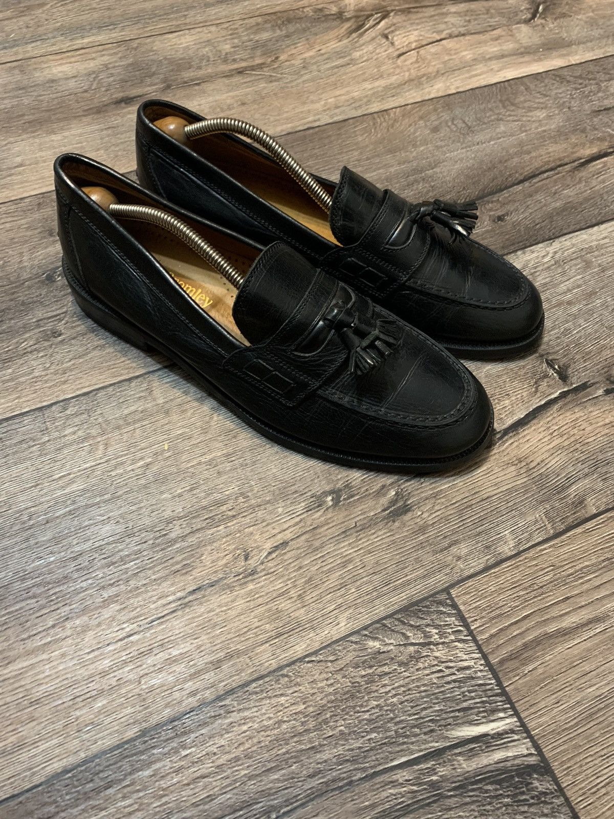 Leather × Russell & Bromley Russel & Bromley Black Leather Loafers Made in Italy Size US 10 / EU 43 - 3 Thumbnail