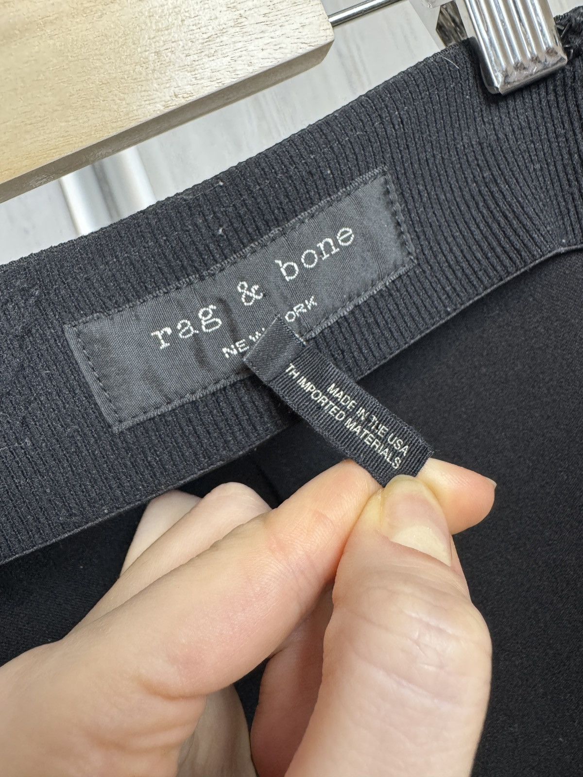 Rag & Bone Rag & Bone New York Women's Black Skinny Stretch Pants SZ 6 Size 28" / US 6 / IT 42 - 7 Thumbnail