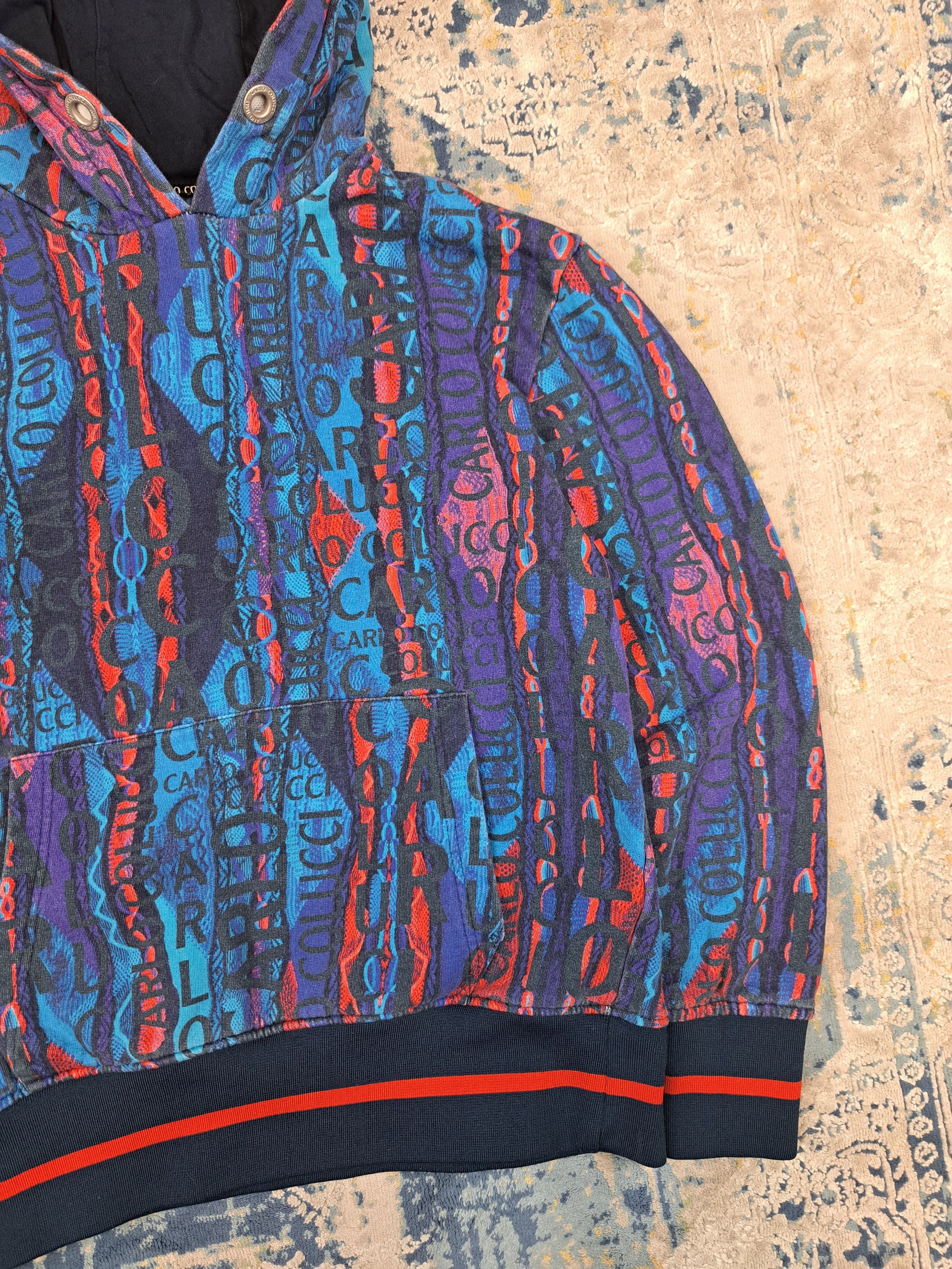 Carlo Colucci Carlo Colucci Multicolor Hoodie Coogi Style Avant Garde Size US M / EU 48-50 / 2 - 2 Thumbnail