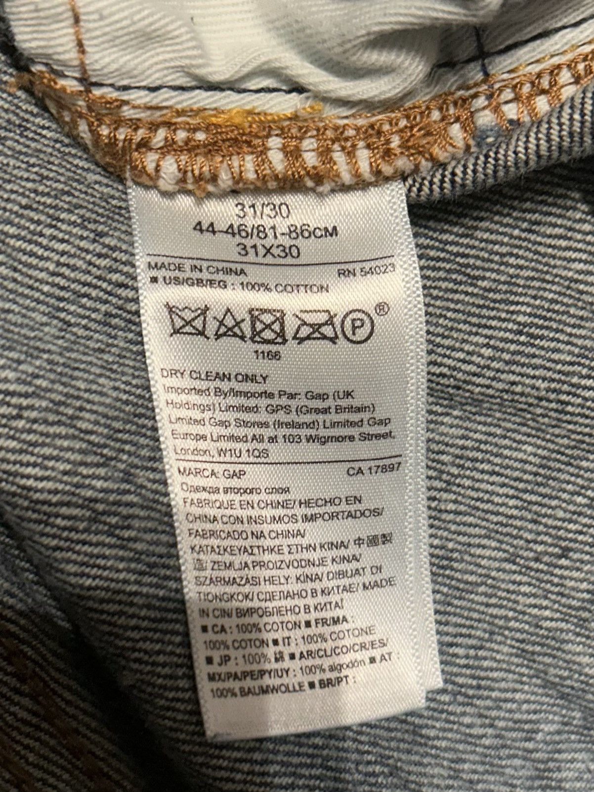 Gap Gap Straight Leg Selvedge Denim Jeans Size US 30 / EU 46 - 5 Thumbnail