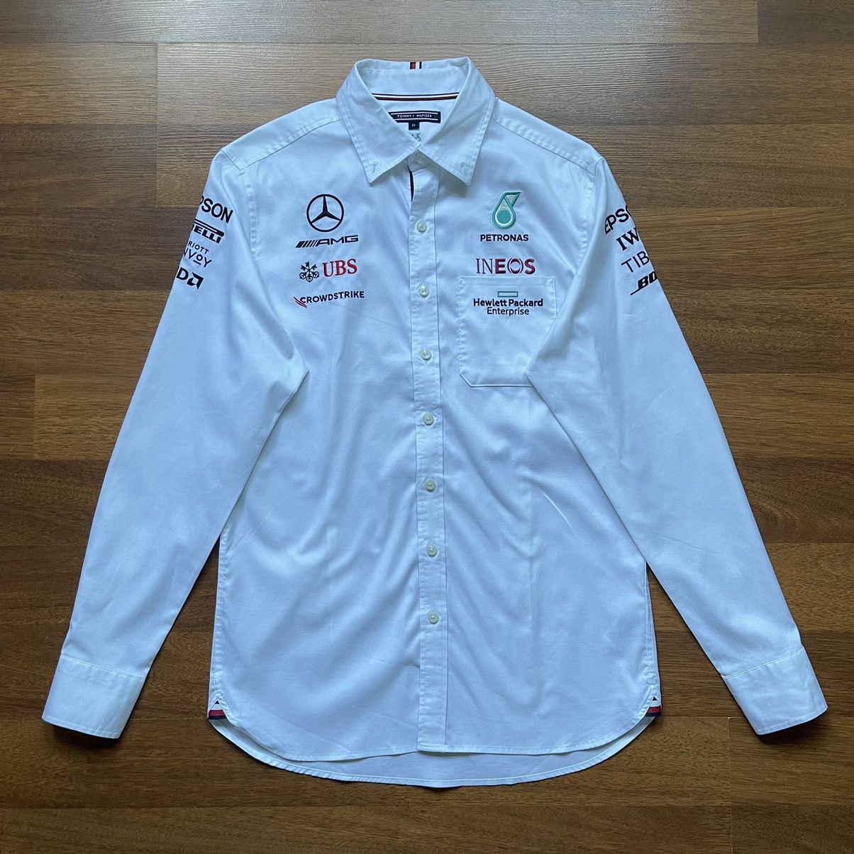 Mercedes AMG Petronas F1 Team Long Sleeve T-Shirt Men's Black 2023