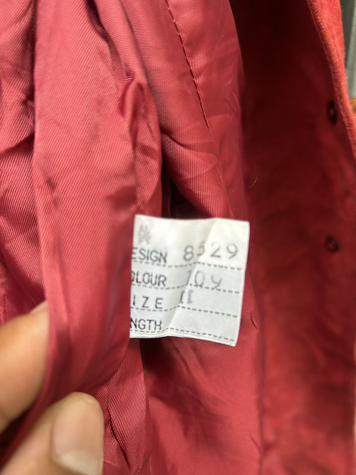 Designer Vintage Angel Red Leather Coat Size S / US 4 / IT 40 - 9 Thumbnail