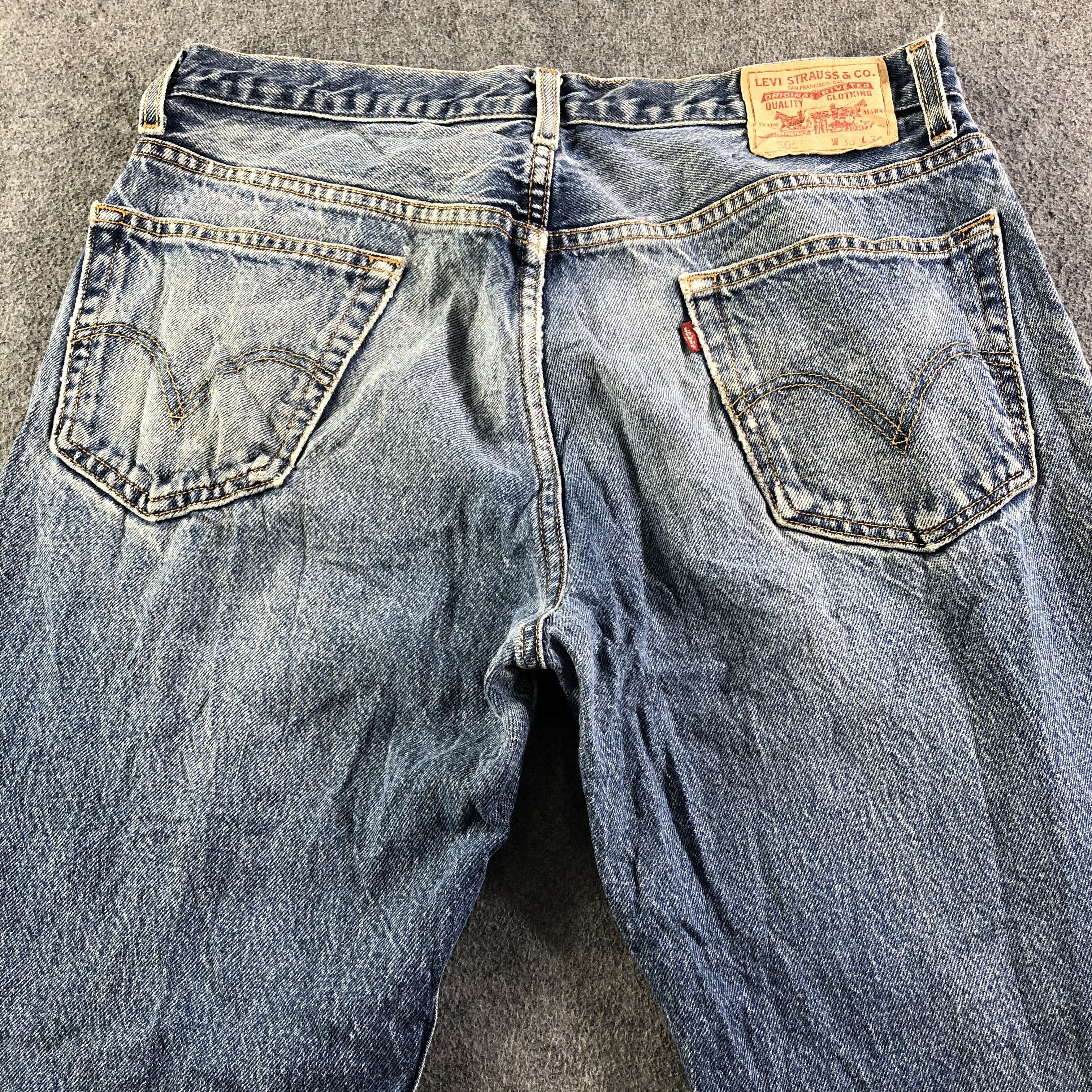 Levi's Vintage Blue Wash Levis 505 Jeans-J3270 Size US 34 / EU 50 - 4 Thumbnail