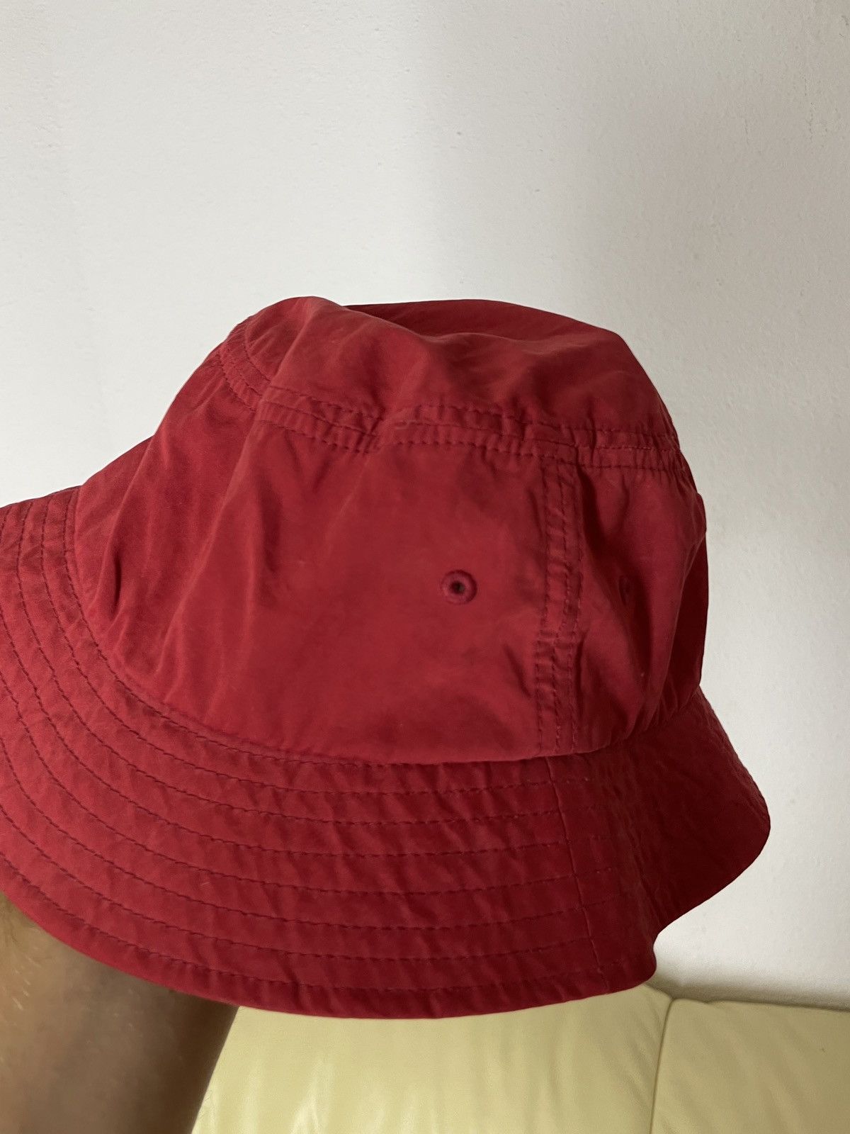 Stussy Stussy Red Nylon Bucket Hat Cap panama Size ONE SIZE - 6 Thumbnail