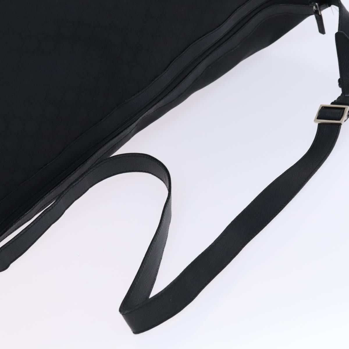 Gucci GUCCI GG Canvas Shoulder Bag Nylon Black Silver Size ONE SIZE - 7 Thumbnail