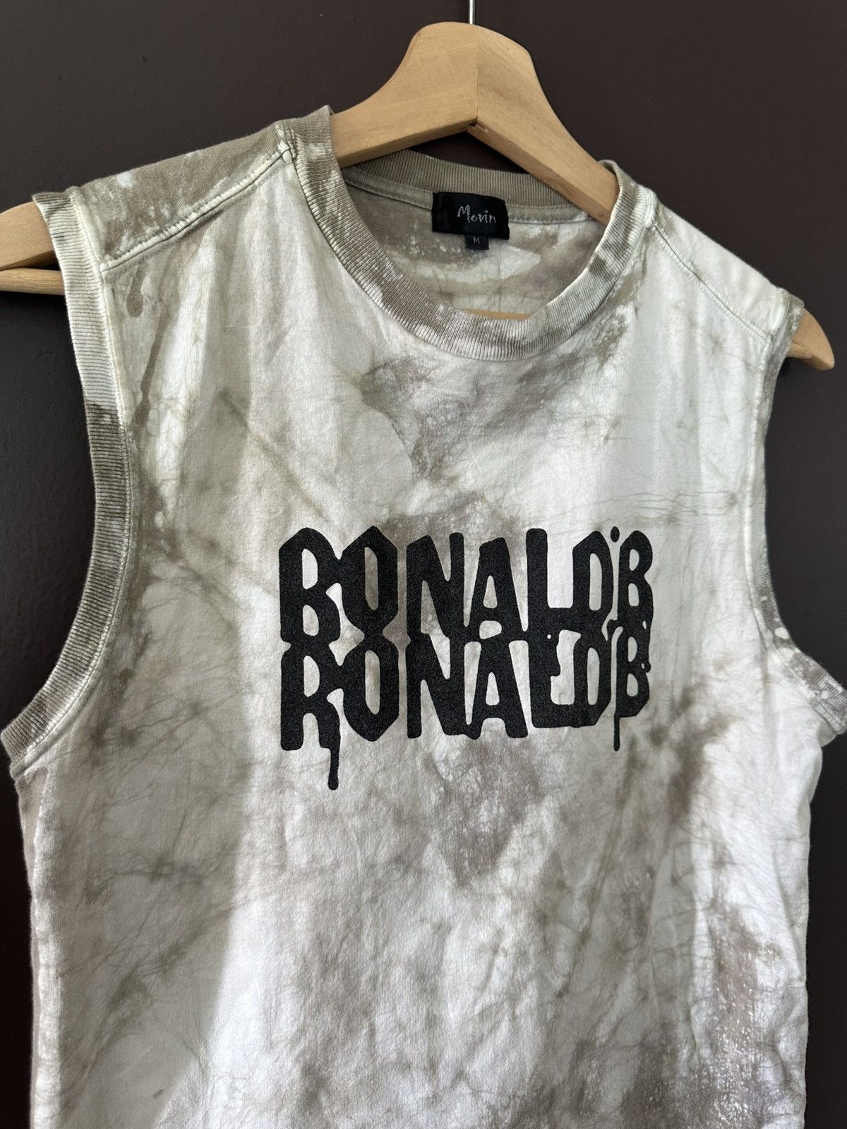 Japanese Brand 1990 - Movin Japan Mr Ronald•B Acid Wash Sleeveless Shirt Size US M / EU 48-50 / 2 - 4 Thumbnail