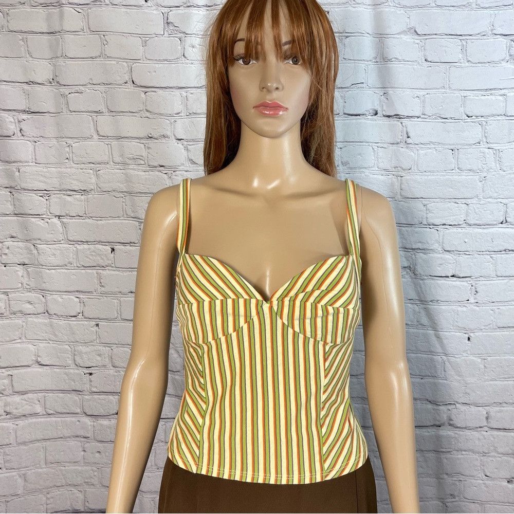 Free People New Free People FP Beach Carly Striped Tank Size M Size M / US 6-8 / IT 42-44 - 2 Thumbnail