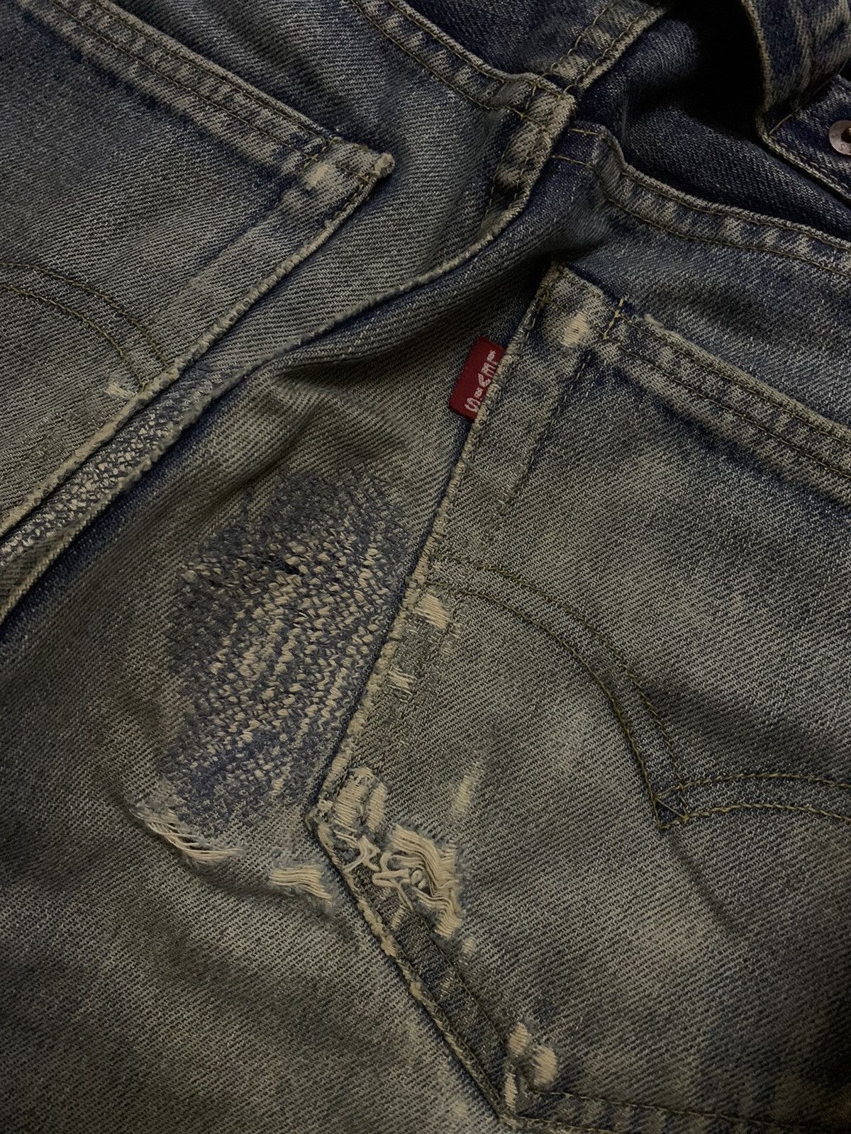 Levi's Vintage Clothing 💥Vintage Japan Levi’s Kurt Cobain Buckle Back Denim Size US 29 - 9 Thumbnail