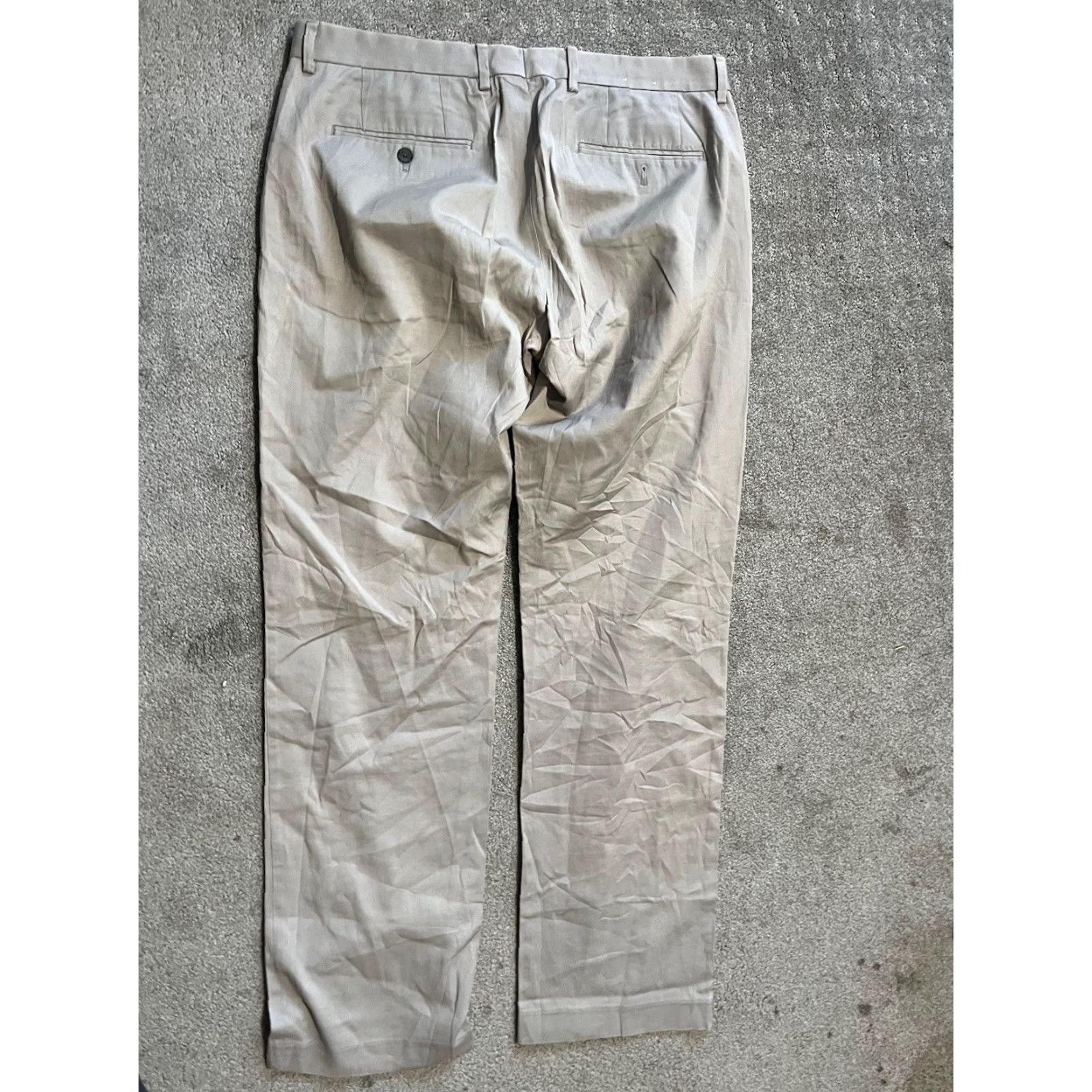Express Express Photographer Dress Pants Mens Size 34x34 Gray Straight Leg Distress Size US 34 / EU 50 - 3 Thumbnail