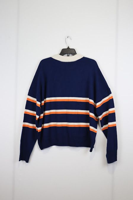 Malcolm McLaren × Rhude o1rshd Racing Knit Polo Sweater / Shirt in Black/Blue Size US L / EU 52-54 / 3 - 7 Thumbnail