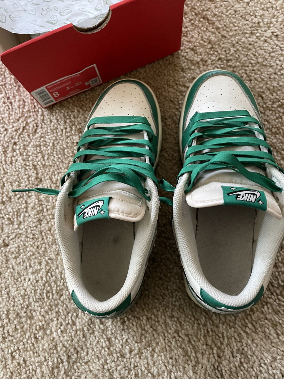 Nike Authentic Nike dunk low lottery pack - malachite size 8 Size US 8 / EU 41 - 10 Thumbnail