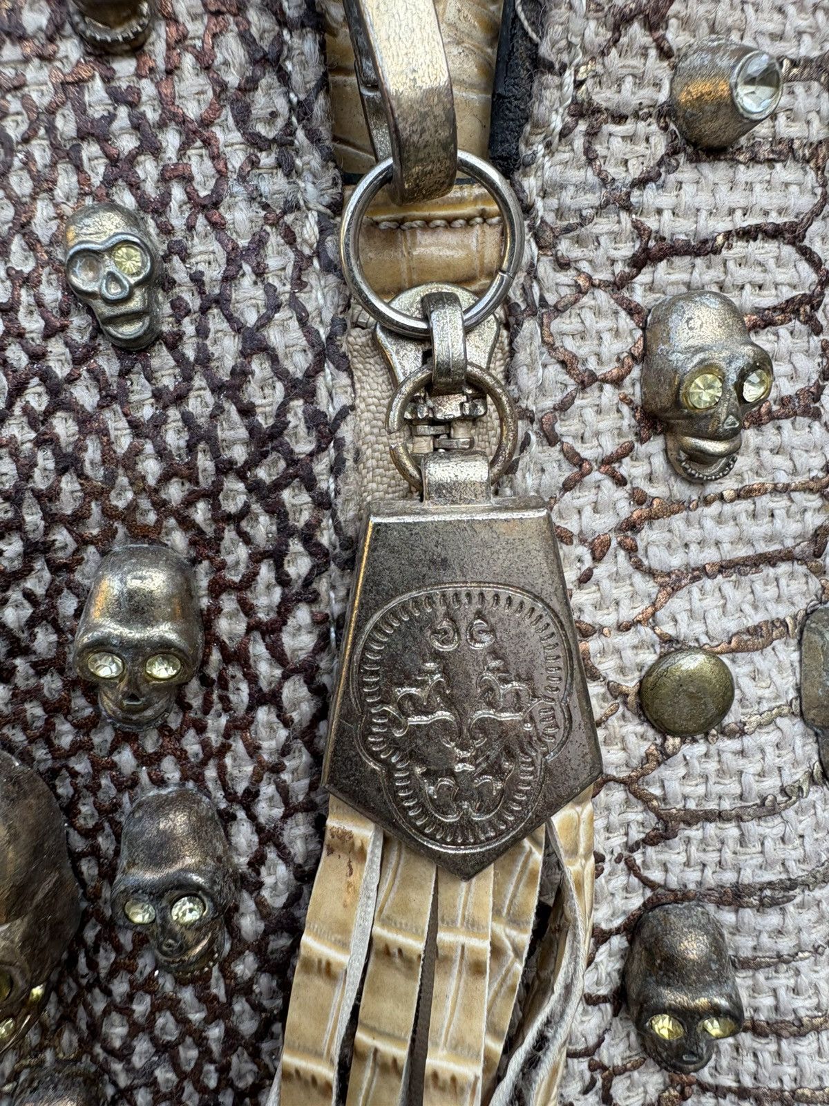 GOA Y2K Vkei Grunge Gothic Gyaru Snake Skull Bag Size ONE SIZE - 9 Thumbnail