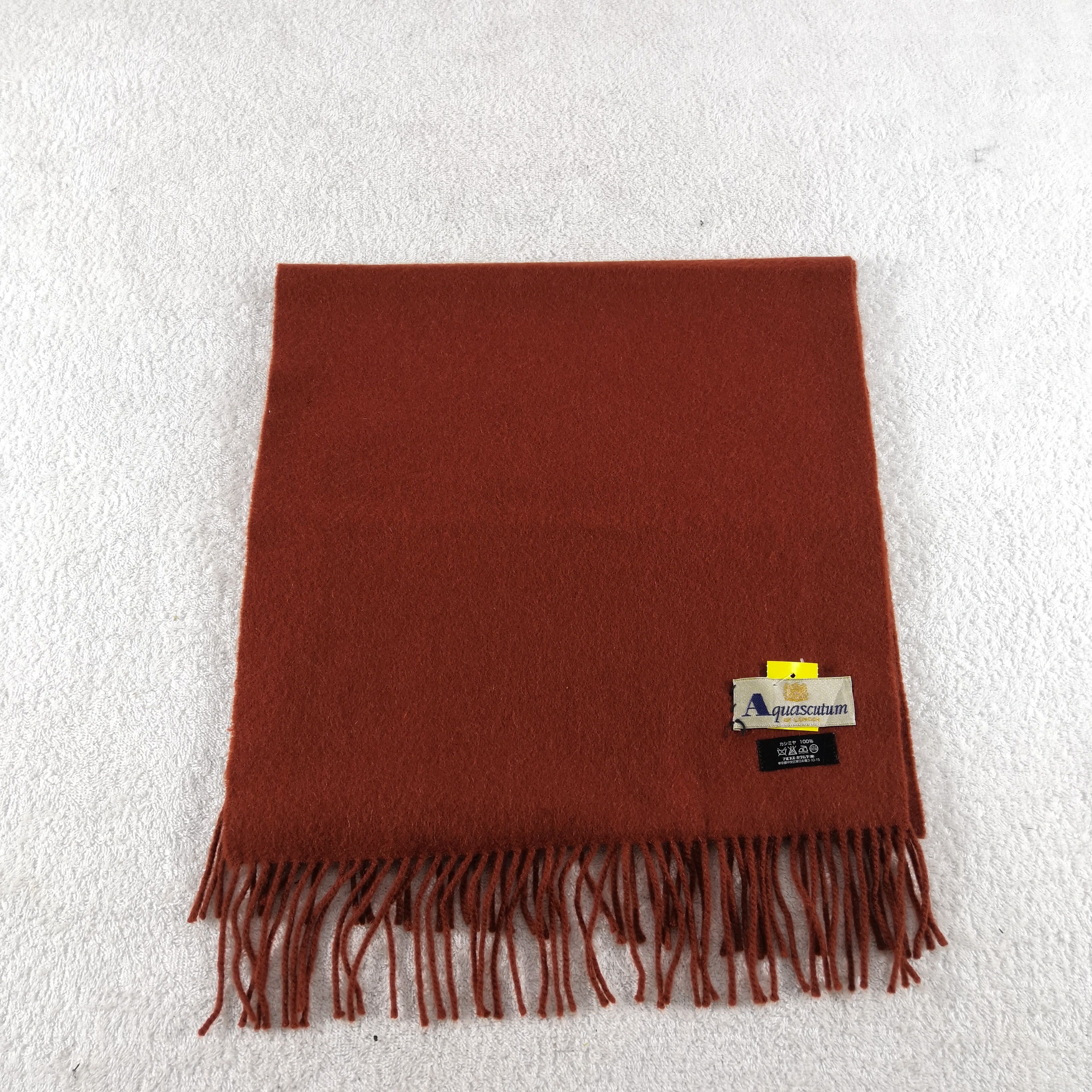 Aquascutum Vintage Aquascutum Scarf Muffler Wool Cashmere Scarves Size ONE SIZE - 2 Thumbnail