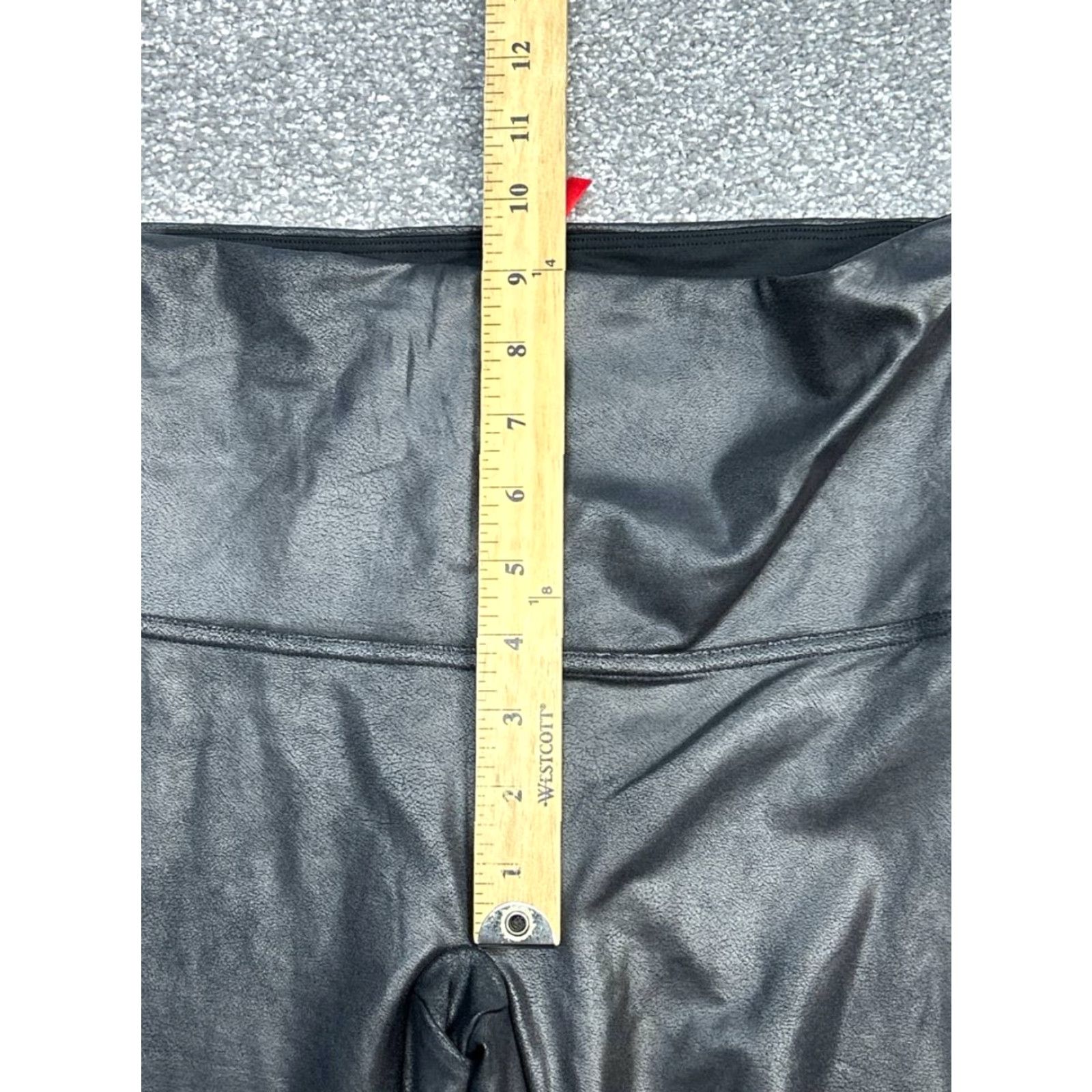 Spanx VINTAGE Spanx Leggings Womens XL Black Nylon Spandex Mid Rise Athletic Workout Fitness Size 40" / US 18 - 4 Thumbnail