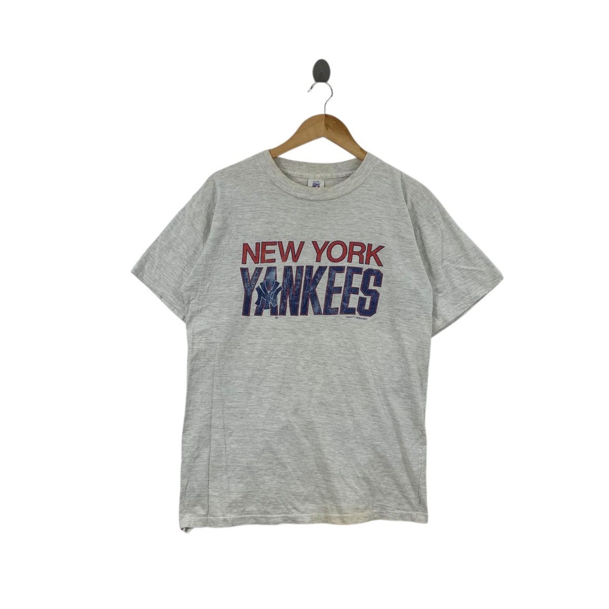 MLB Vintage 1988 MLB NEW YORK YANKEES Distress Tee Shirt Top Size US M / EU 48-50 / 2 - 1 Thumbnail