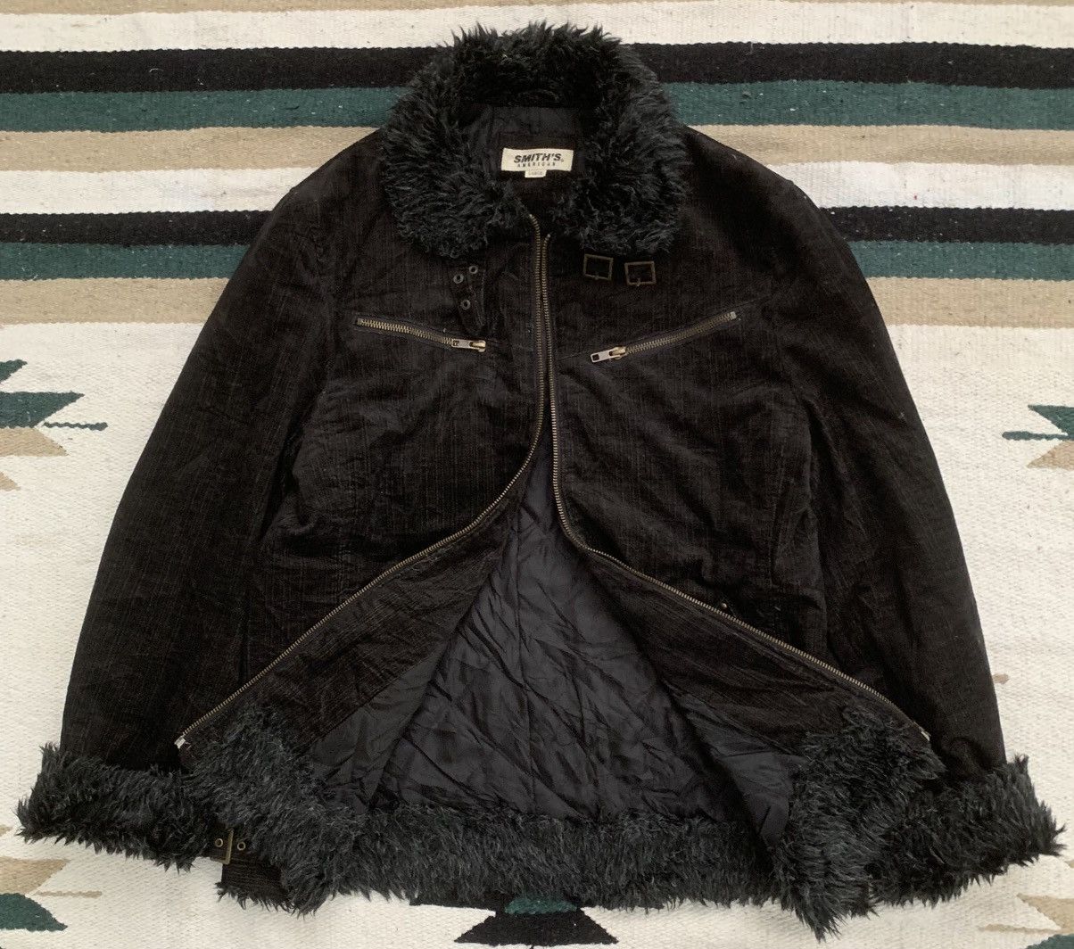 Smith's American Smiths American FUR JACKET GOTHIC PUNK Style Size US L / EU 52-54 / 3 - 4 Thumbnail