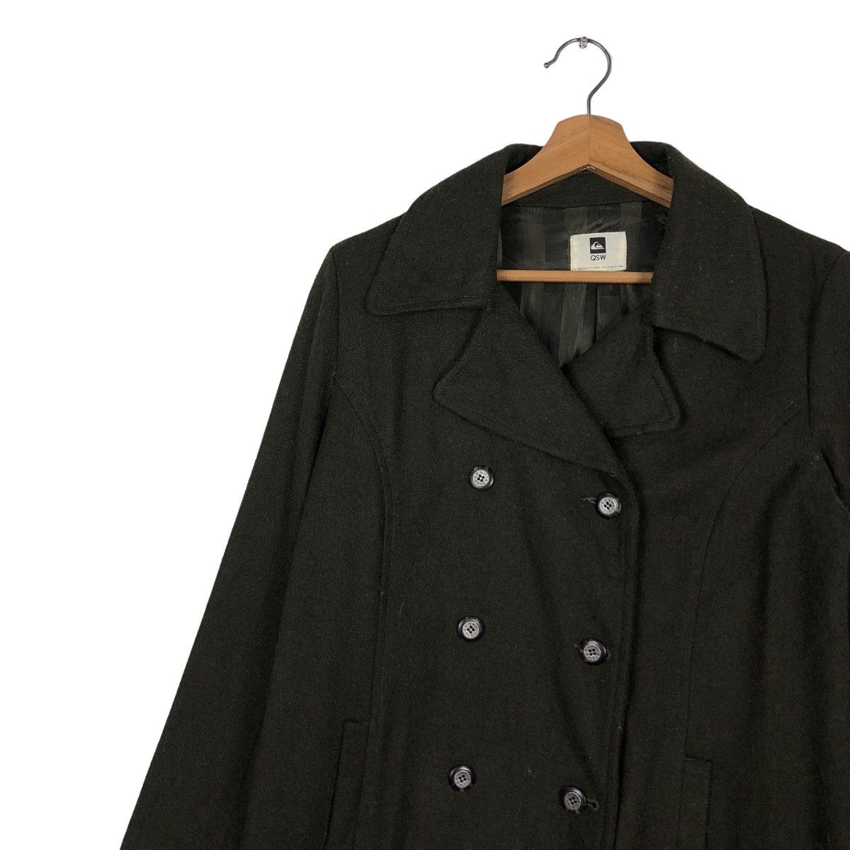 Japanese Brand 🔥Vintage Biker Jacket Quicksilver Double Collar Wool Size US S / EU 44-46 / 1 - 7 Thumbnail