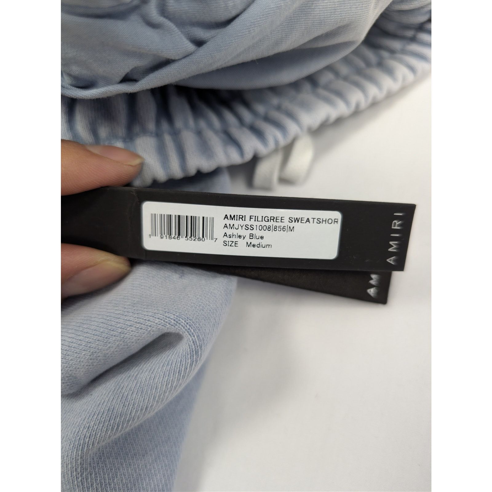 Amiri o1rshd1 Amiri Filigree Sweatshort Shorts in Ashley Blue Size US 32 / EU 48 - 20 Thumbnail