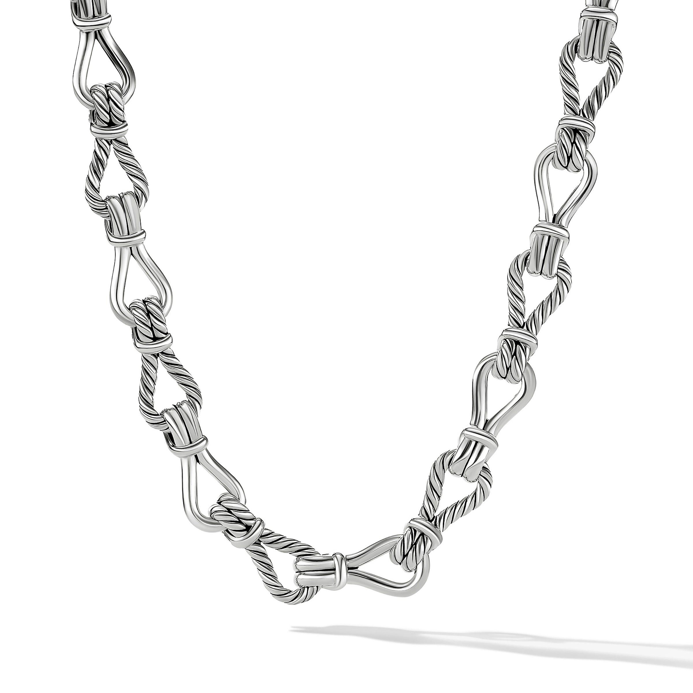 David Yurman o1w1db10325 Thoroughbred Loop Chain Link Necklace Sterling Size ONE SIZE - 2 Thumbnail