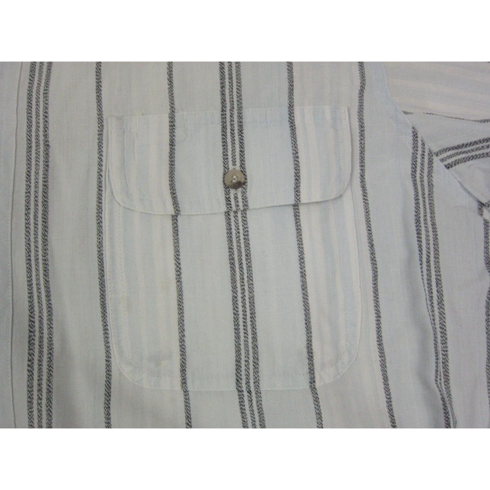 Wrangler VINTAGE Wrangler Shirt Mens 2XL White Striped Western Cowboys Shirt Mens White Striped 2XL Wrangler Western Size US XXL / EU 58 / 5 - 4 Thumbnail