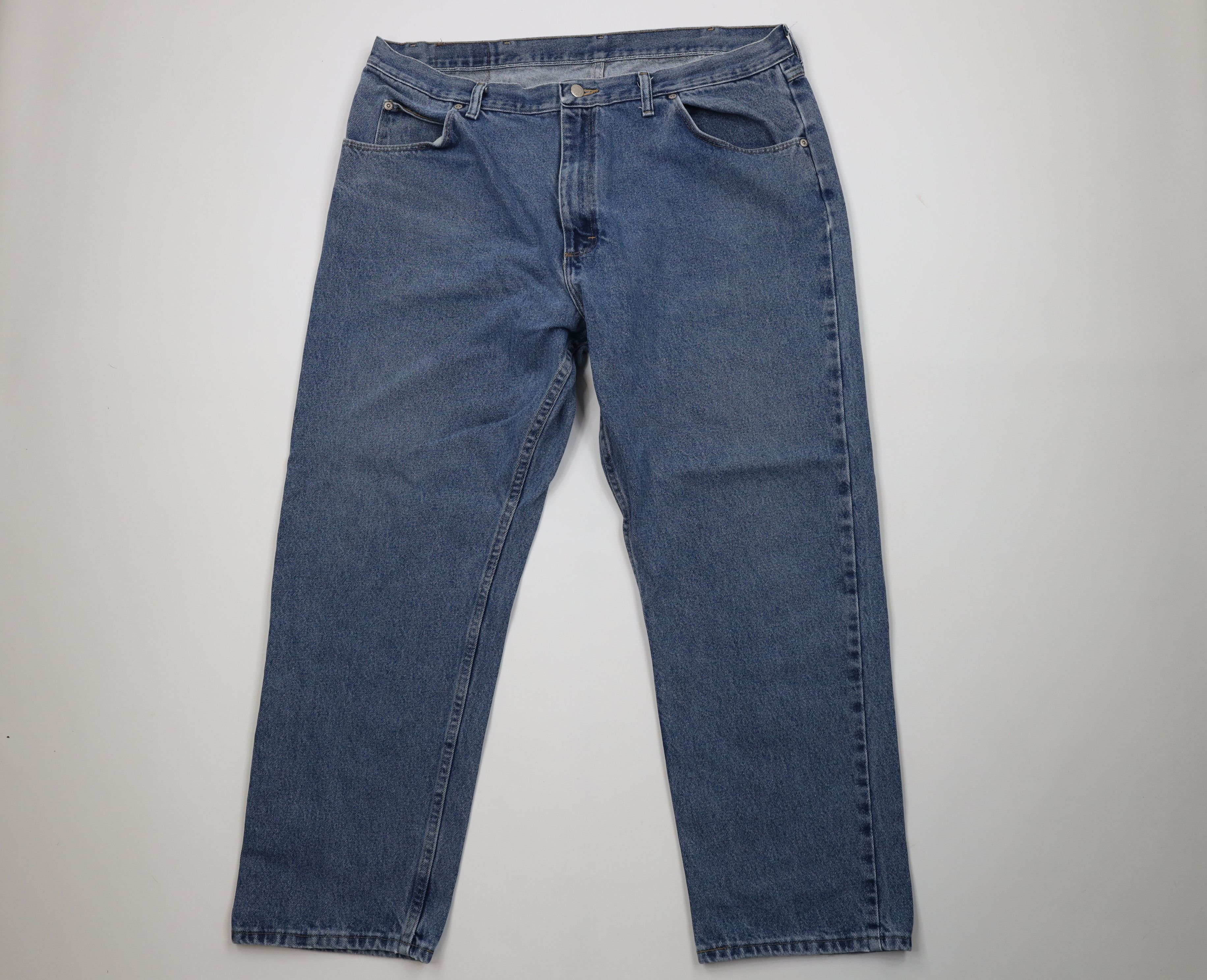 Wrangler Vintage Y2K Wrangler Wide Leg Denim Jeans Blue Cotton Size US 40 / EU 56 - 1 Thumbnail