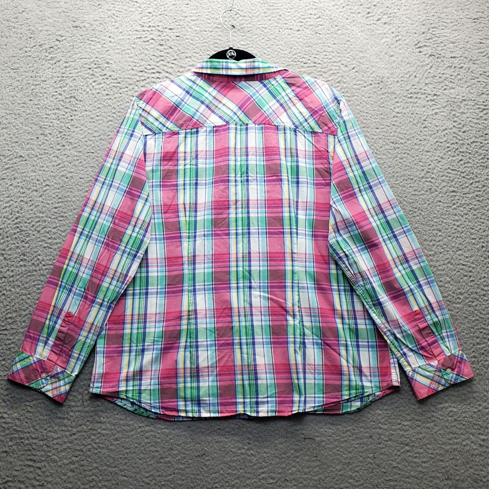 Talbots Talbots Shirt Women L Multicolor Plaid Long Sleeve Button Up Collared Regular Fit Size L / US 10 / IT 46 - 2 Thumbnail