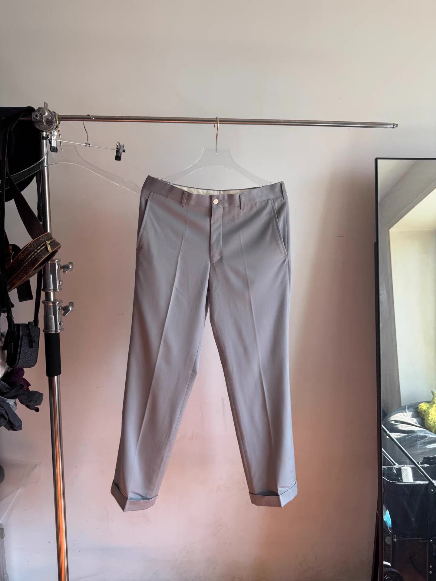 Comme des Garcons Comme des Garçons Homme Plus gray wool trousers Q17 Size US 36 / EU 52 - 1 Thumbnail