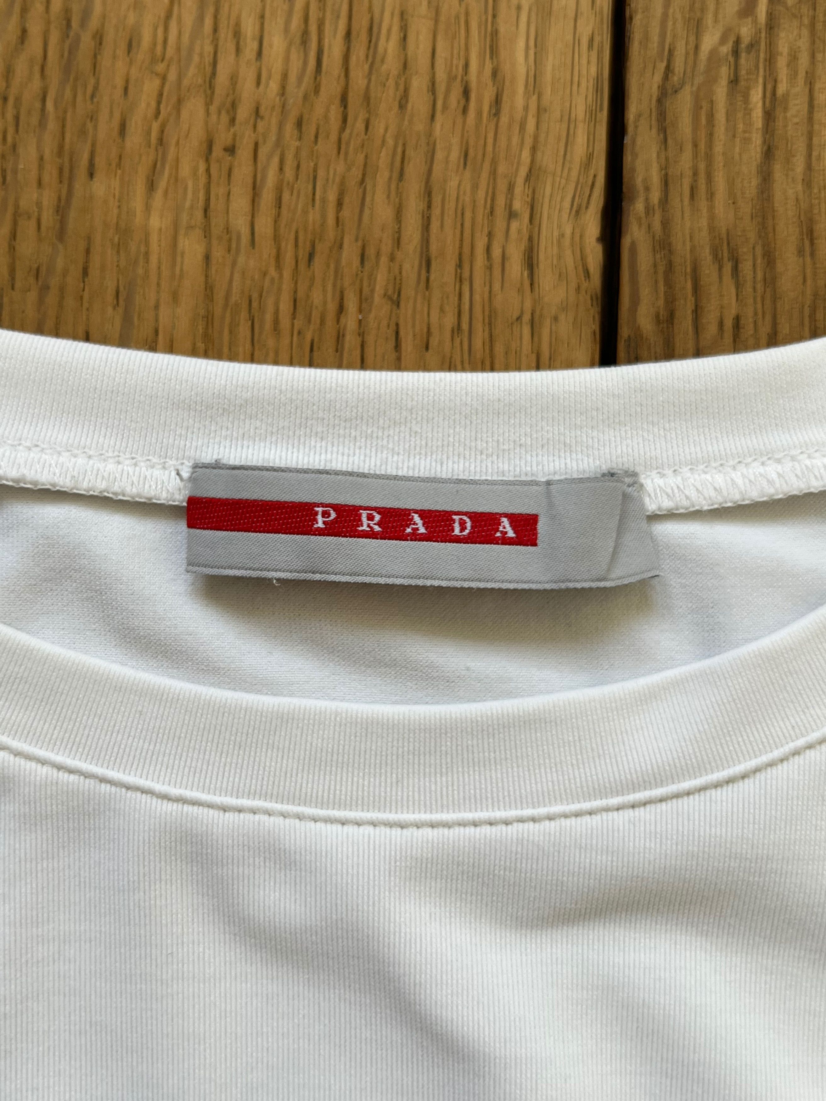 Prada Prada sport white nylon long sleeve tshirt Size L / US 10 / IT 46 - 4 Thumbnail