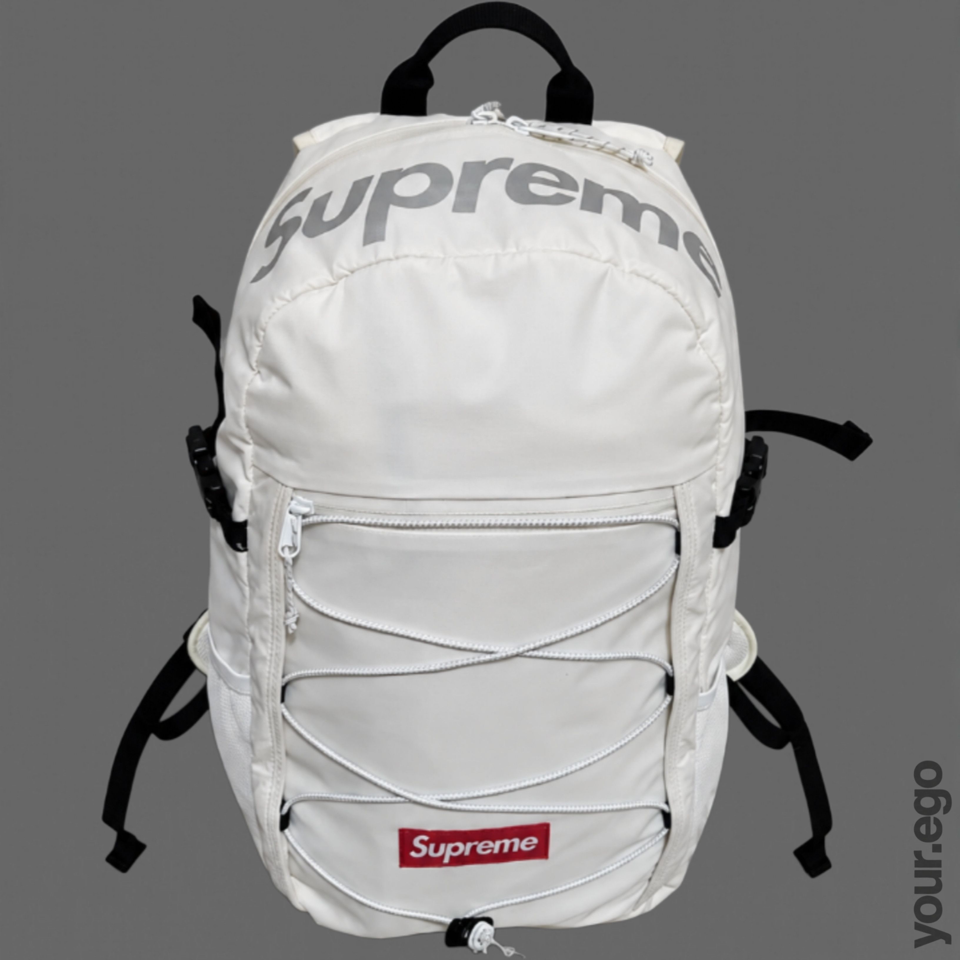 Supreme Supreme Leopard Fleece Backpack FW17 White | Grailed
