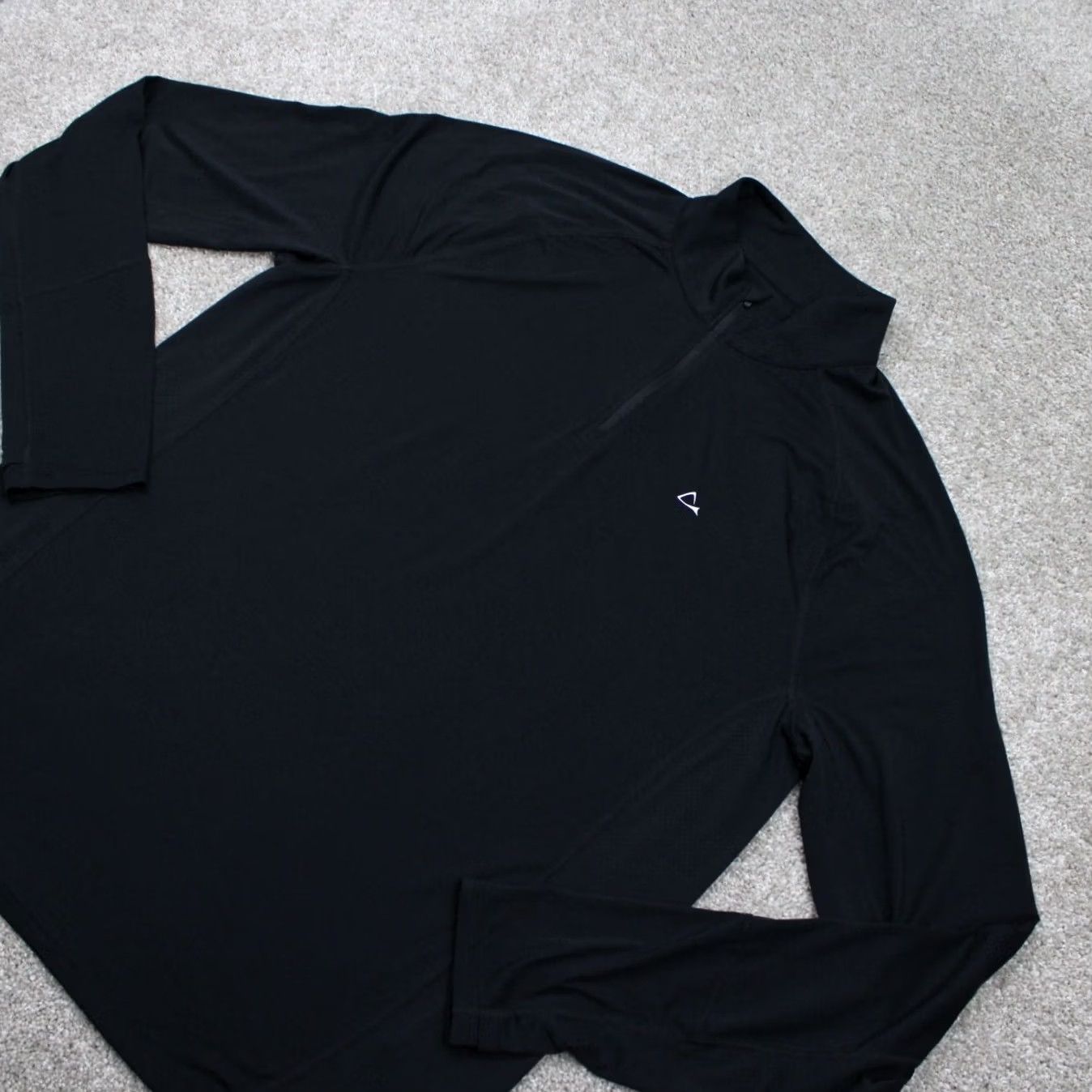 Vintage Paradox Sweatshirt Mens XL Black 1/4 Zip Poly/Merino Wool L/S Stretch Shirt Size US XL / EU 56 / 4 - 3 Thumbnail