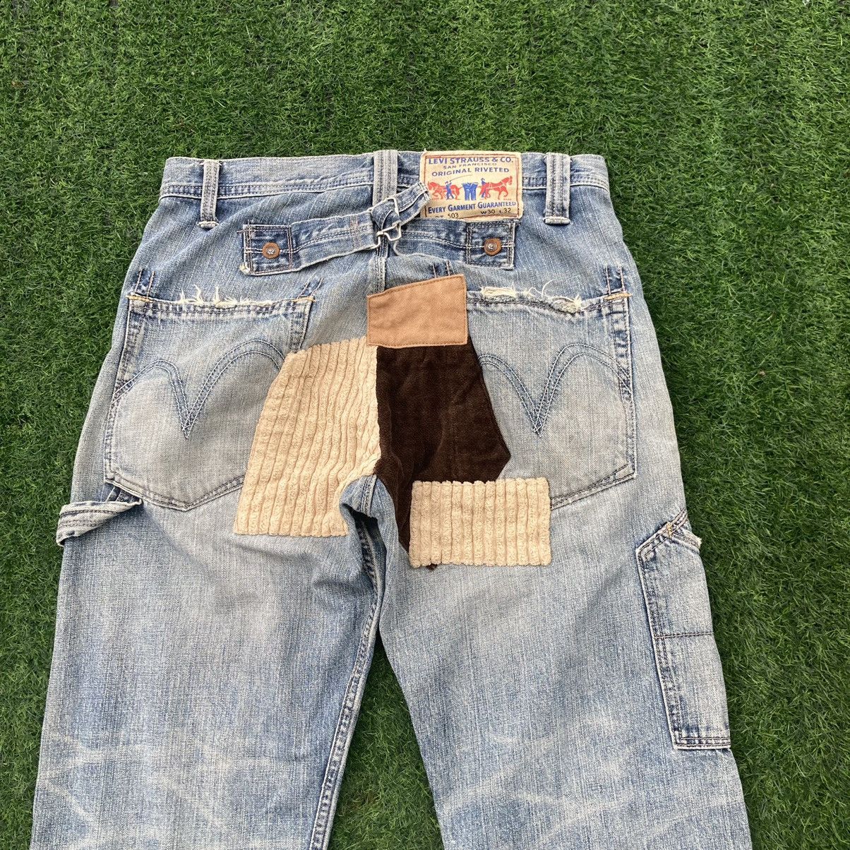Levi's LEVI’S ORIGINAL RIVETED PATCHWORK JEANS Size US 31 - 9 Thumbnail