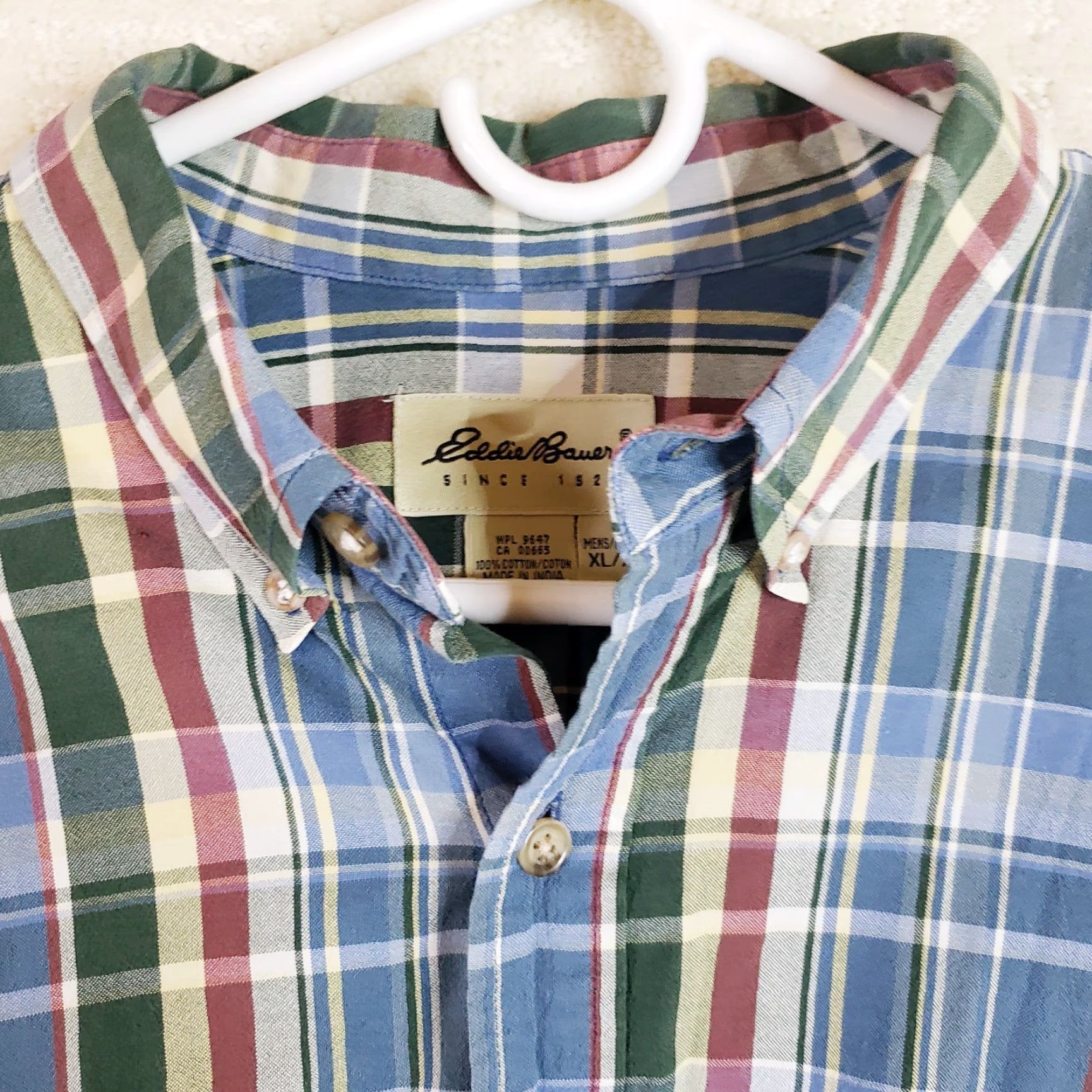 Eddie Bauer Eddie Bauer Shirt Mens XL Multicolor Plaid Short Sleeve Button Up Cotton Outdoor Regular Fit Mens XL Multicolor Plaid Short Sleeve Button-Up Shirt Size US XL / EU 56 / 4 - 5 Thumbnail