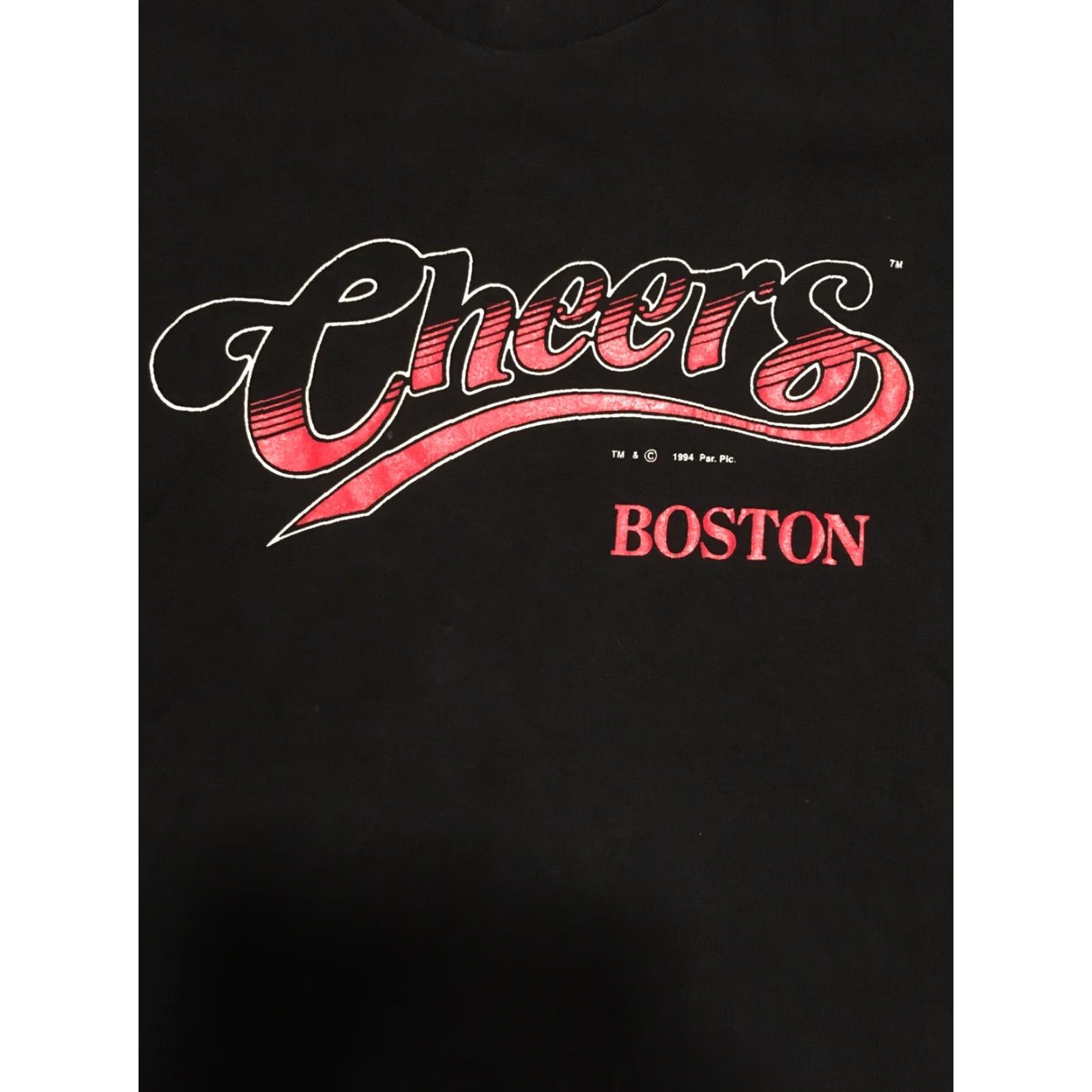 Vintage VINTAGE Sof Tee Cheers Boston T-Shirt Adult Medium Black Solid Short Sleeve Men's Size US M / EU 48-50 / 2 - 2 Thumbnail