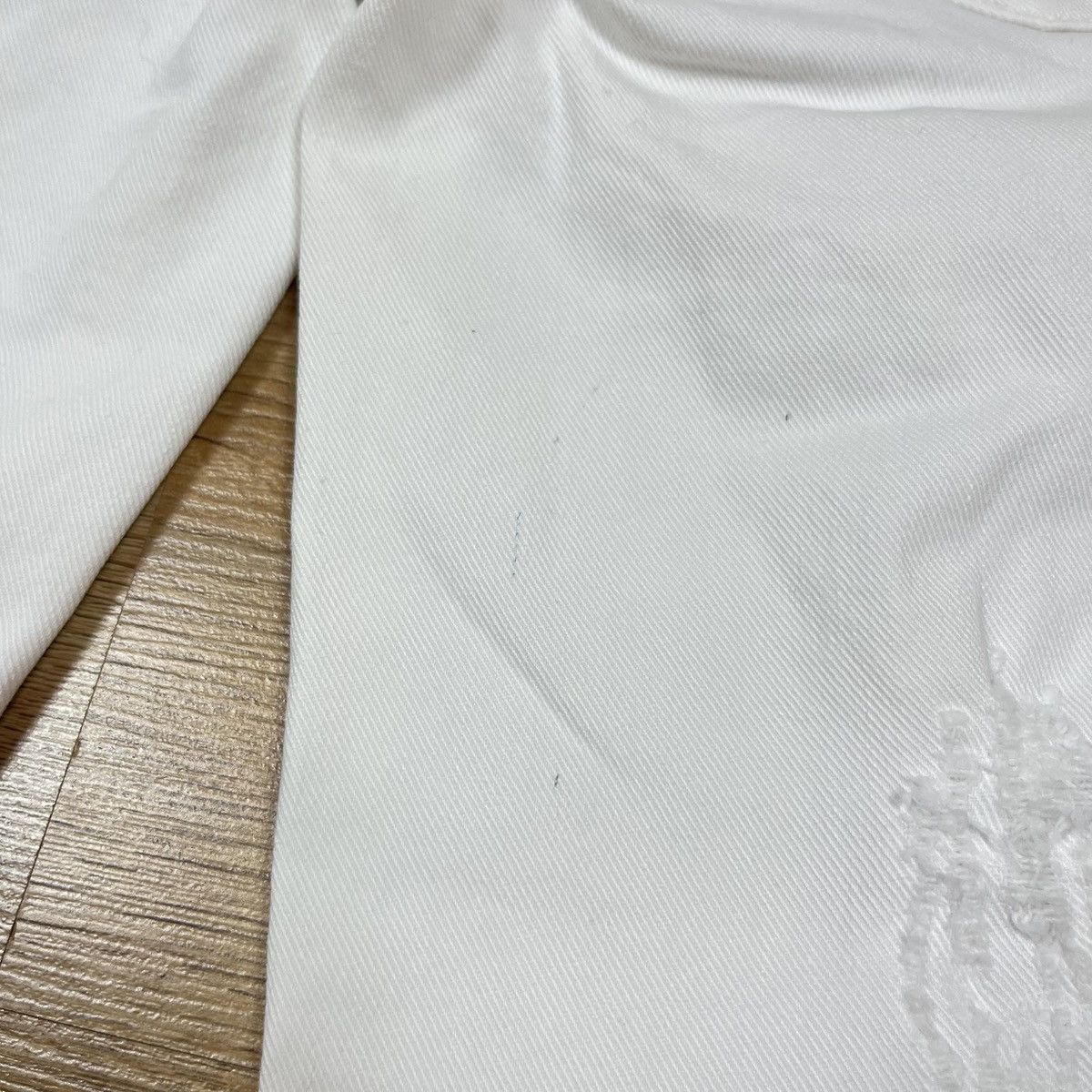 Dolce & Gabbana Dolce & Gabbana White Distressed Denim Skinny Jeans Zip Size 28" / US 6 / IT 42 - 17 Thumbnail