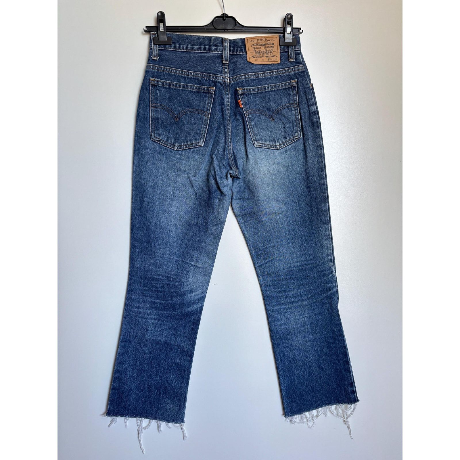 Levi's Levi's 607 W29 L32 USA 1998 Orange Tab High Rise Jeans Size US 29 - 7 Thumbnail