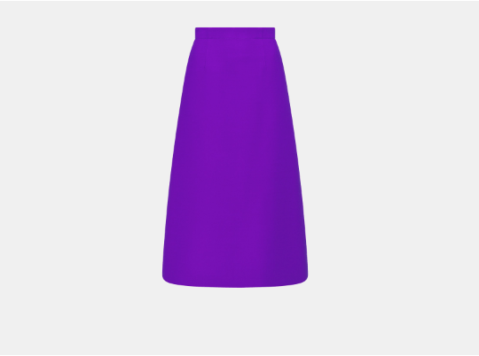 image of Dior O1Bcso1Str0524 Skirt In Purple, Women's (Size 28)