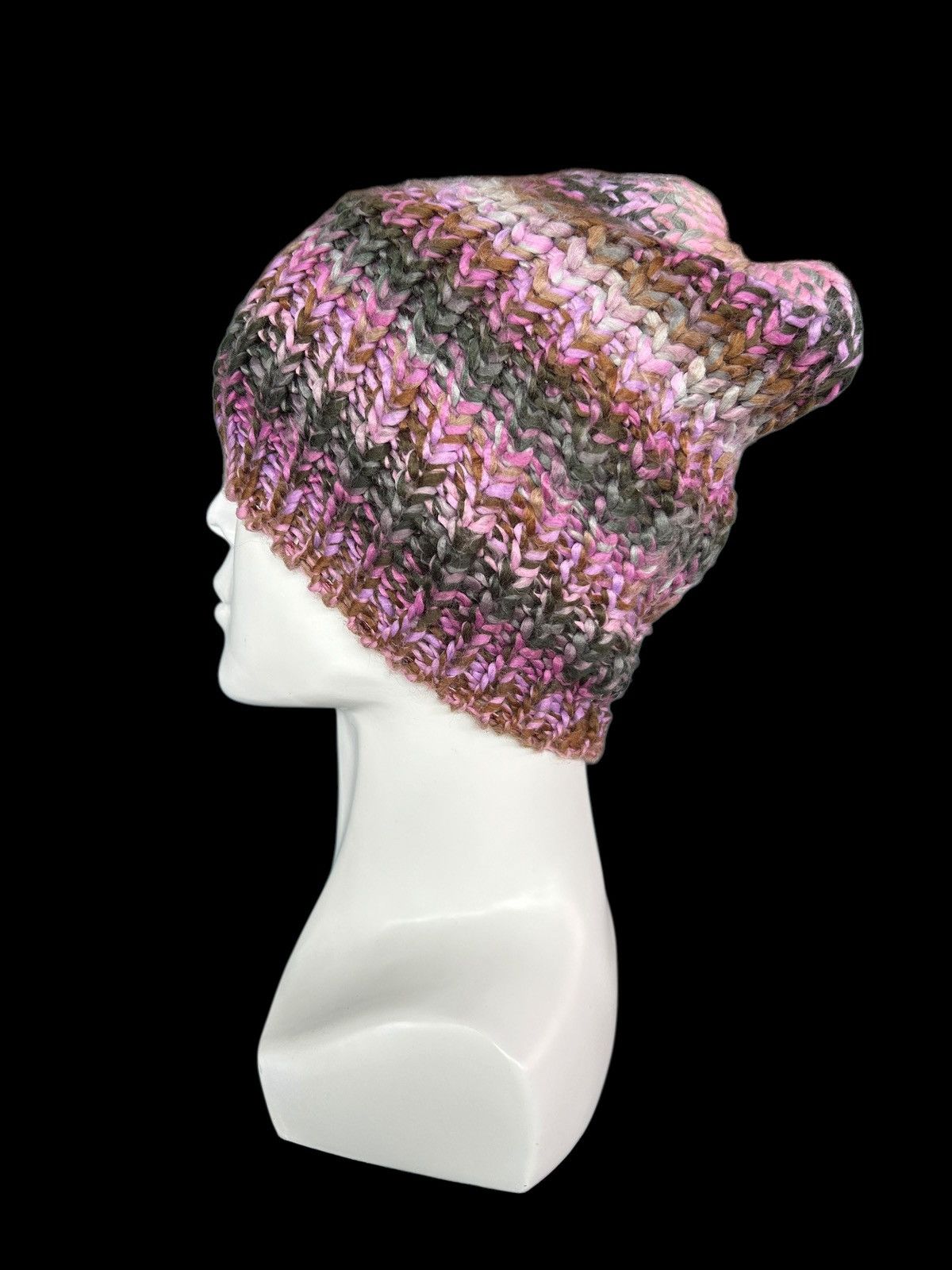 Japanese Brand × Kapital × Vintage Crochet Knitted handmade Beanie Hats ☠️☠️ Size ONE SIZE - 2 Thumbnail