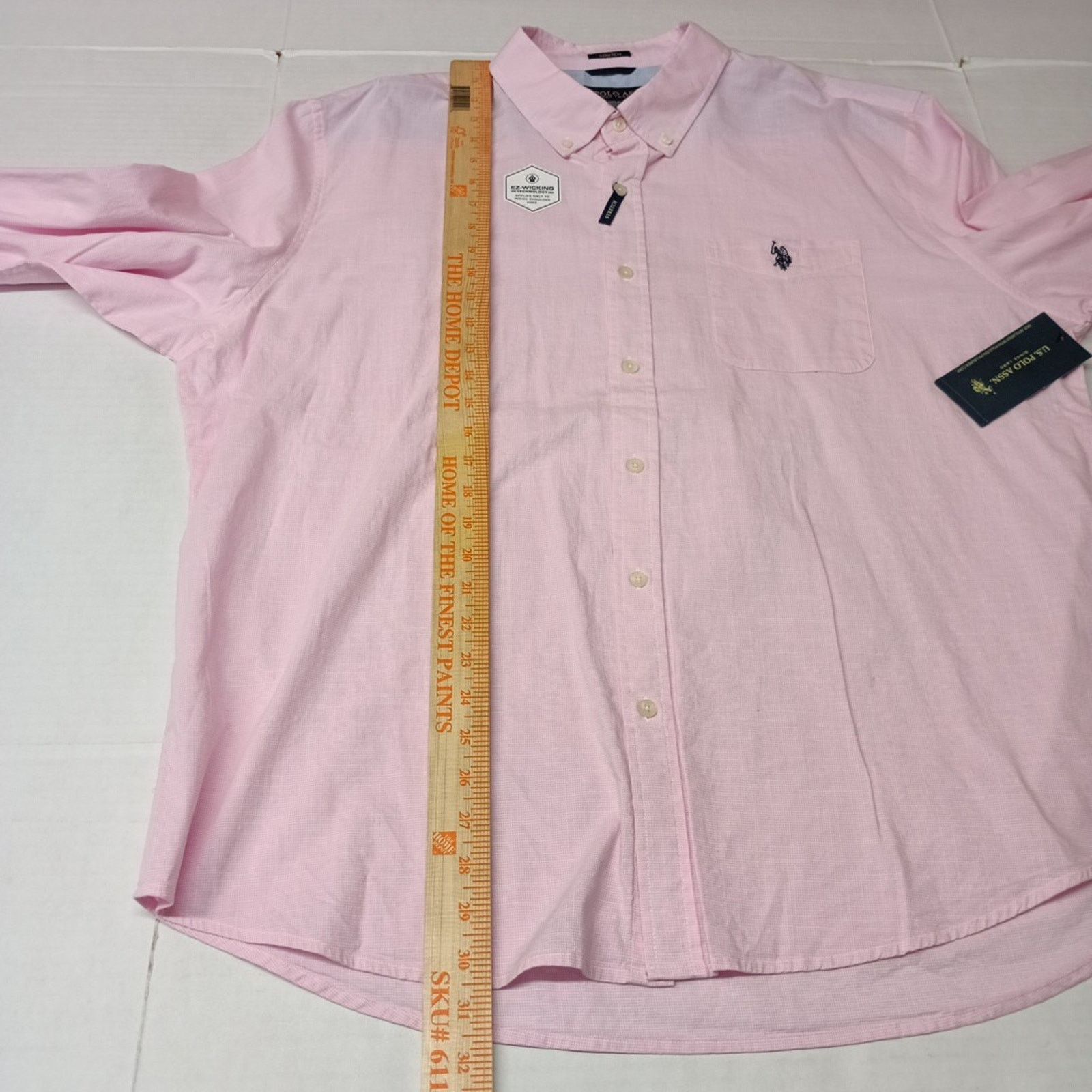 U.S. Polo Assn. U.S. Polo Assn. Button Woven Shirt Men's 2XL Pink Checkered Size US XXL / EU 58 / 5 - 7 Thumbnail