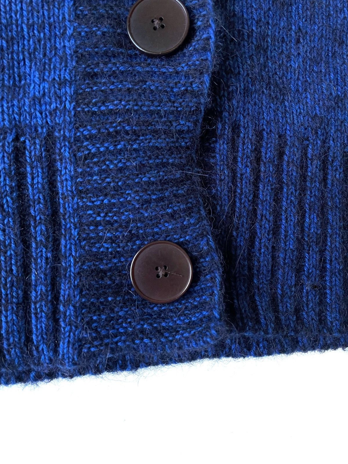Designer TOAST Women Wool Alpaca Blue Cropped Cardigan Size S Size S / US 4 / IT 40 - 5 Thumbnail