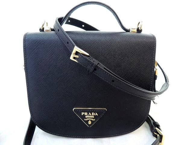 Prada Mini Rucksack Black Leather 3Way Shoulder Bag