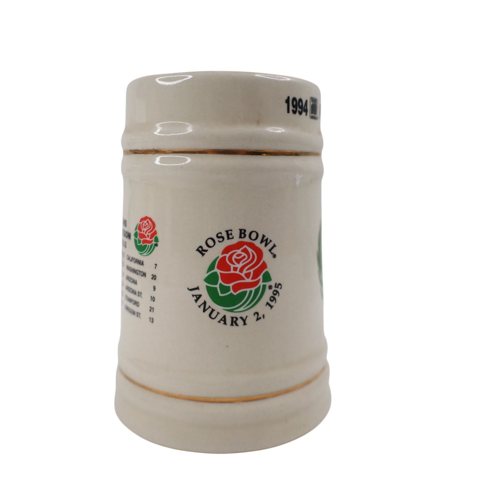 Vintage Vintage University of Oregon Ducks 1995 Rose Bowl Beer Stein Size ONE SIZE - 3 Thumbnail