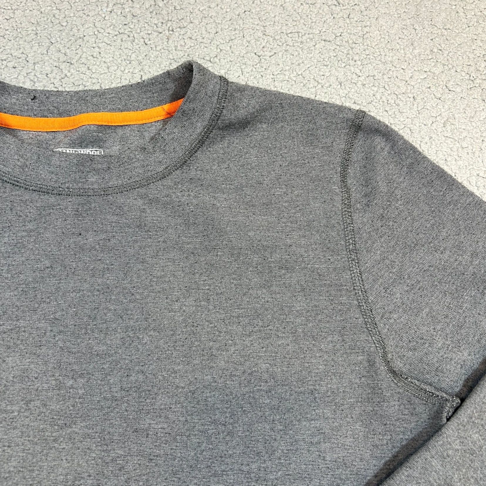 Vintage Omni-Wool T-Shirt Men's Large Gray Long Sleeve Merino Blend Stretch Size US L / EU 52-54 / 3 - 2 Thumbnail