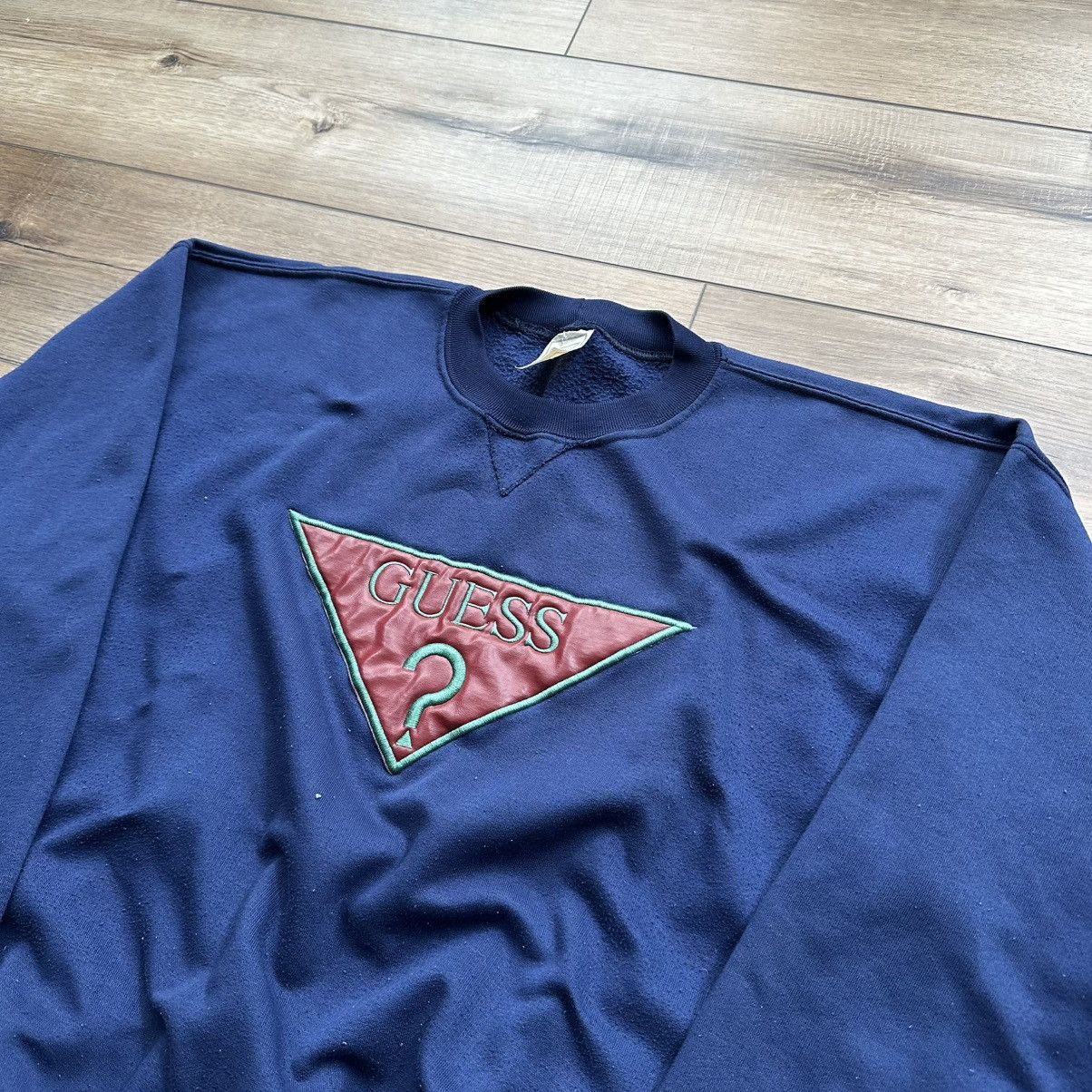 Guess Vintage 90s GUESS Embroidered Crewneck Sweatshirt Size US L / EU 52-54 / 3 - 4 Thumbnail