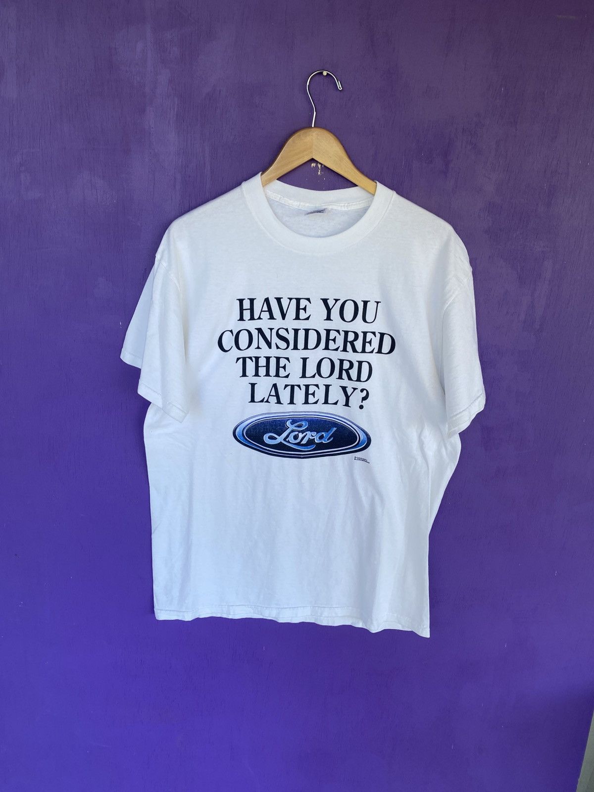 Other Vintage 90s Have you considered the lord lately t-shirt Size US L / EU 52-54 / 3 - 1 Thumbnail